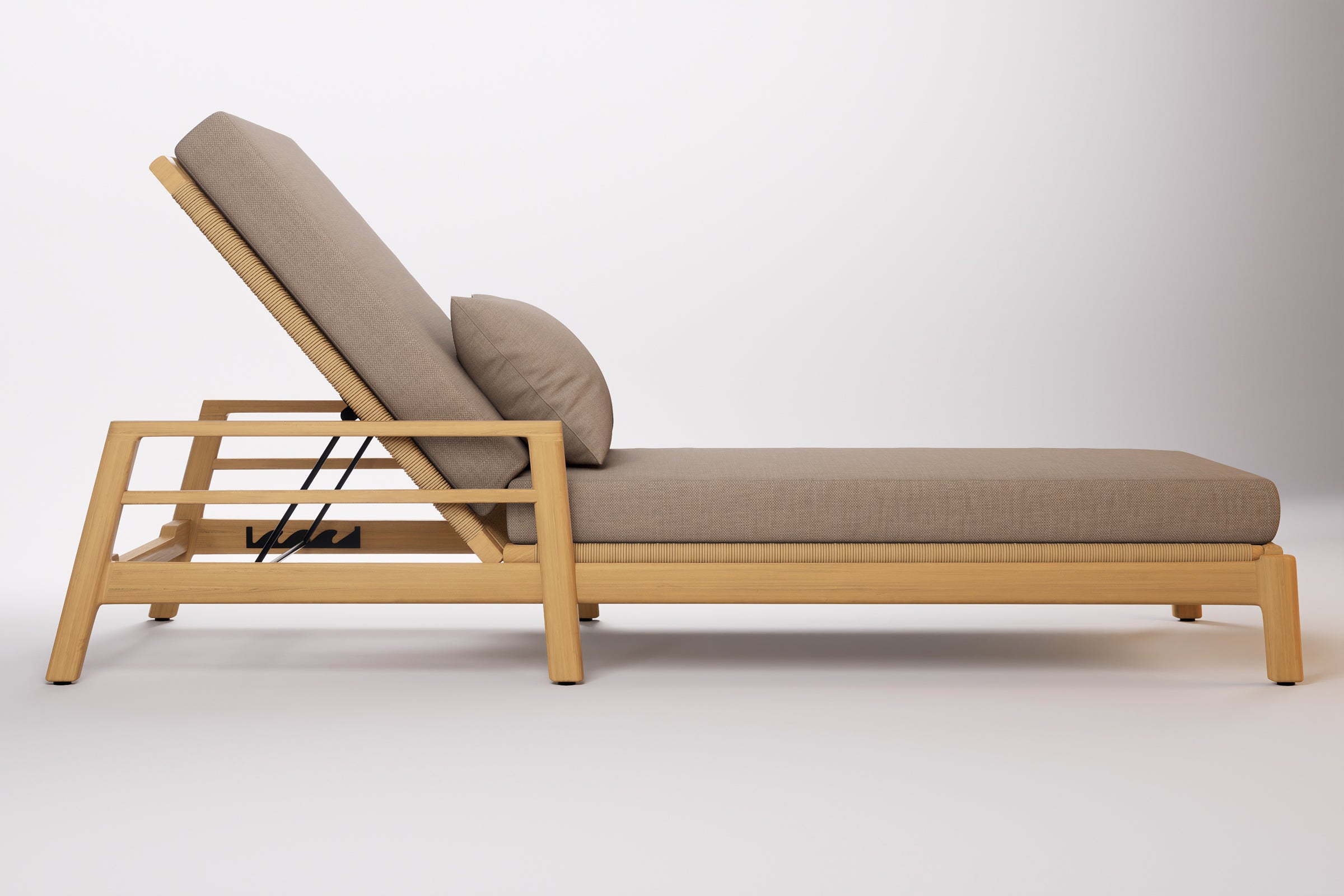 Copenhagen Outdoor Sun Lounge Teak