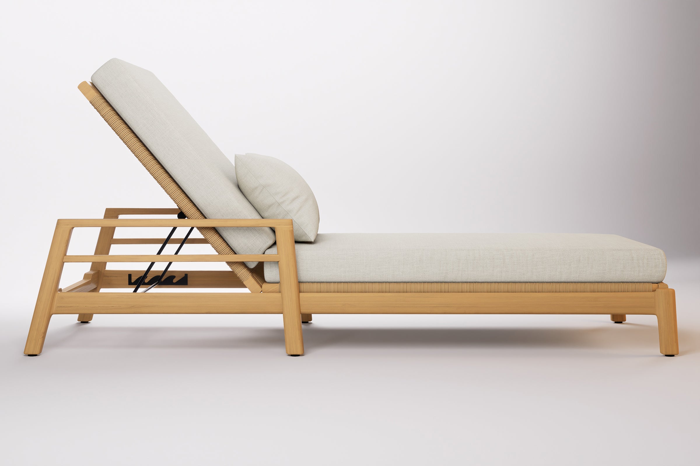 Copenhagen Outdoor Sun Lounge Teak