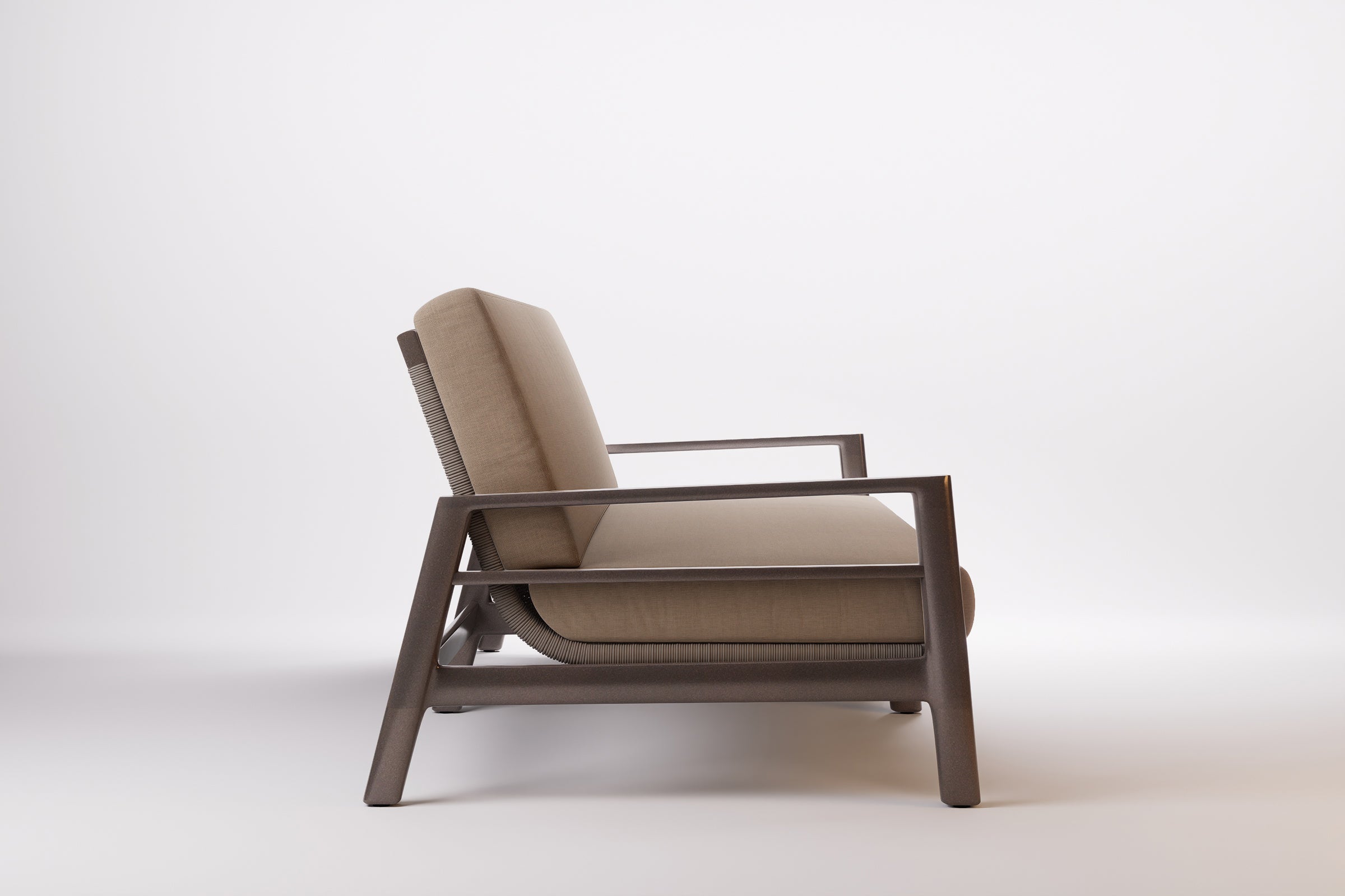 Copenhagen Outdoor Sofa 3 Seat Aluminium