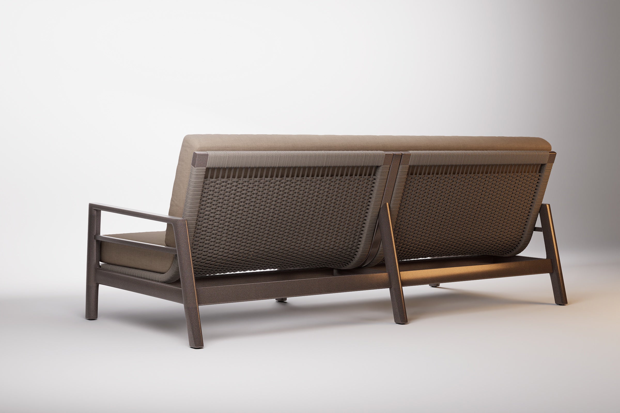 Copenhagen Outdoor Sofa 3 Seat Aluminium