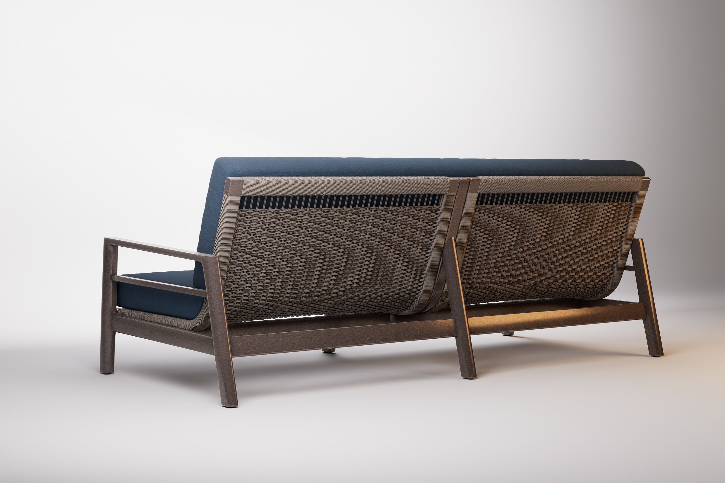 Copenhagen Outdoor Sofa 3 Seat Aluminium