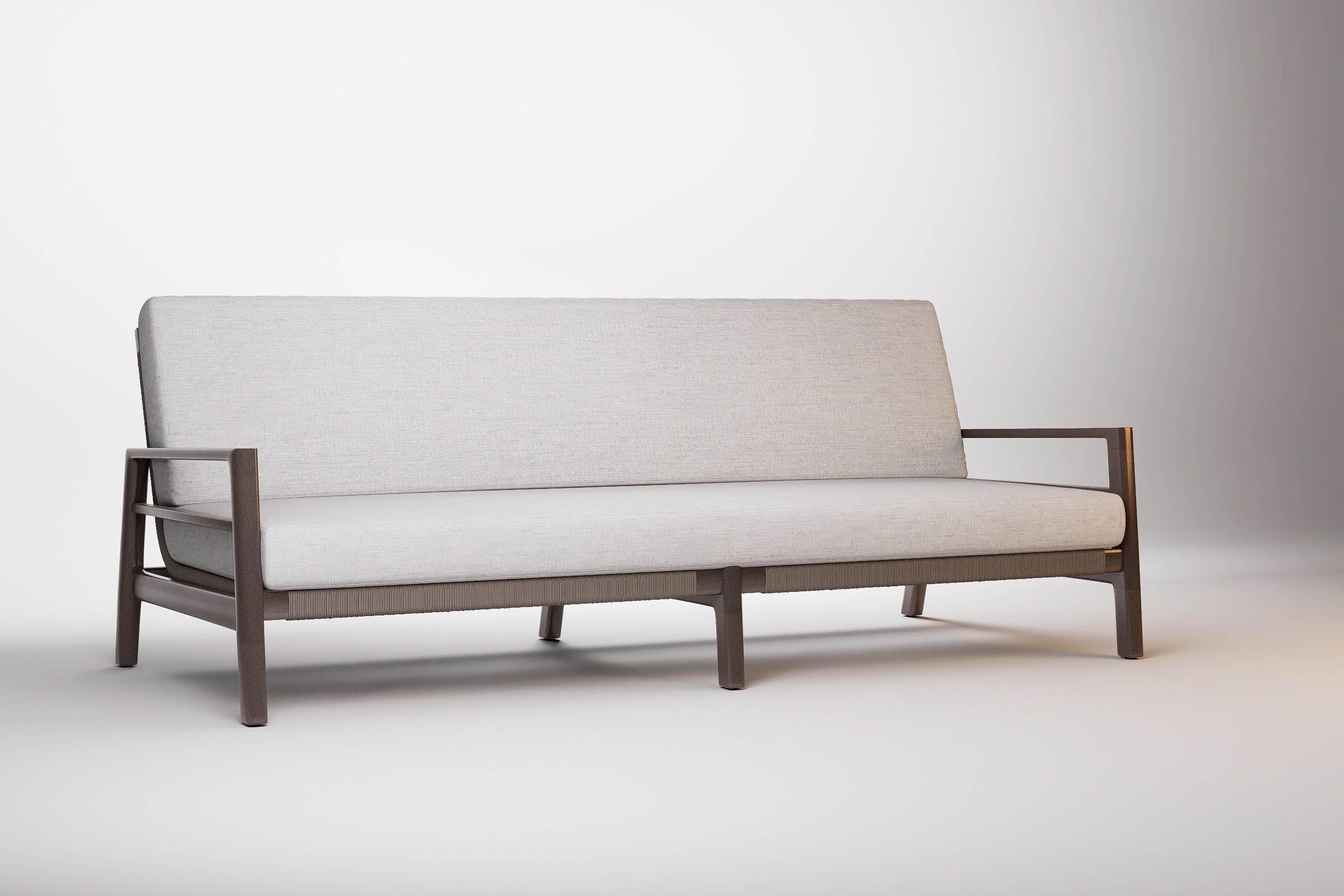 Copenhagen Outdoor Sofa 3 Seat Aluminium