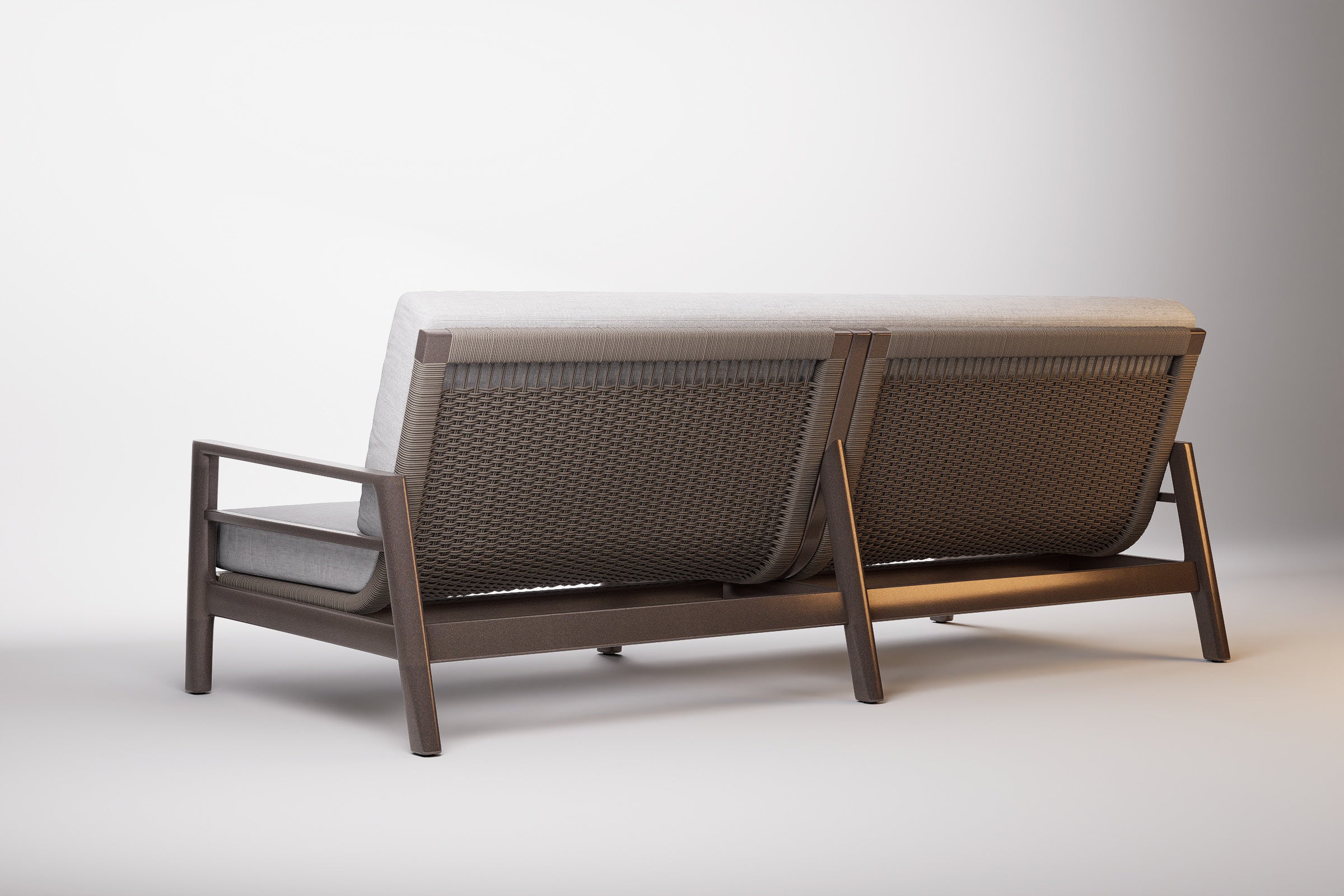 Copenhagen Outdoor Sofa 3 Seat Aluminium