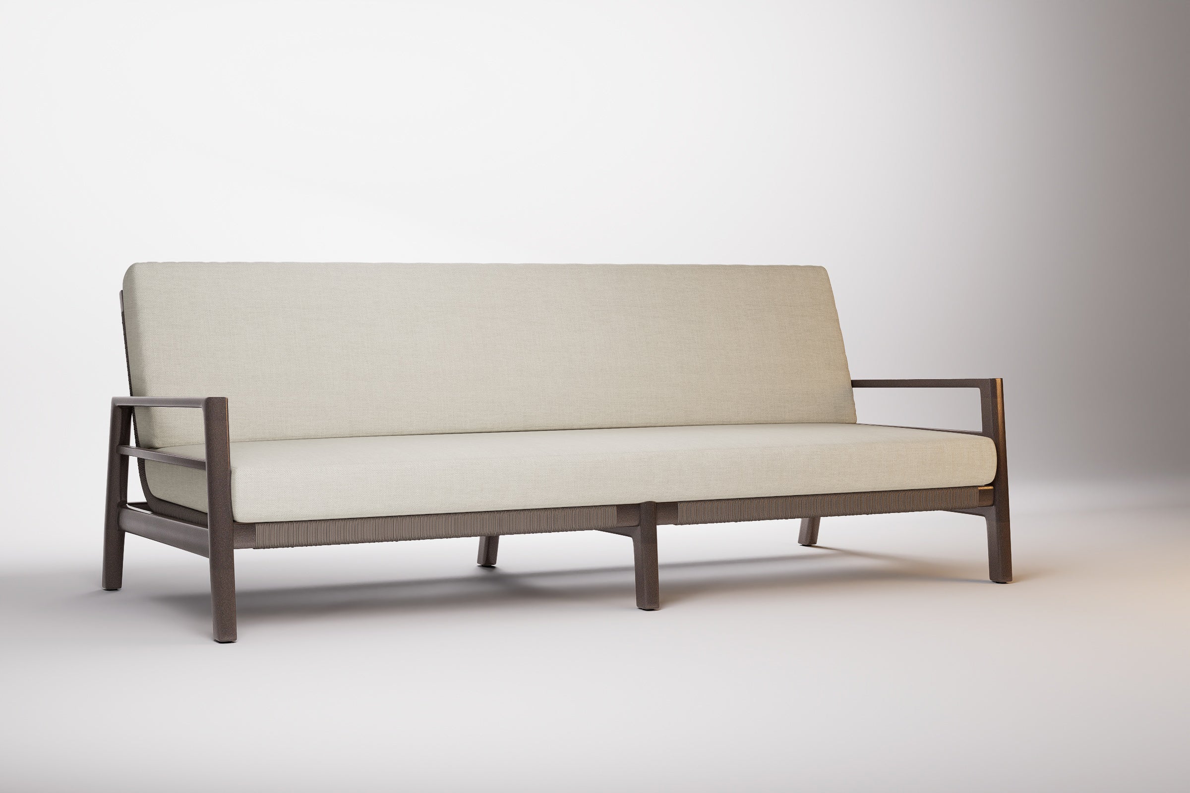 Copenhagen Outdoor Sofa 3 Seat Aluminium