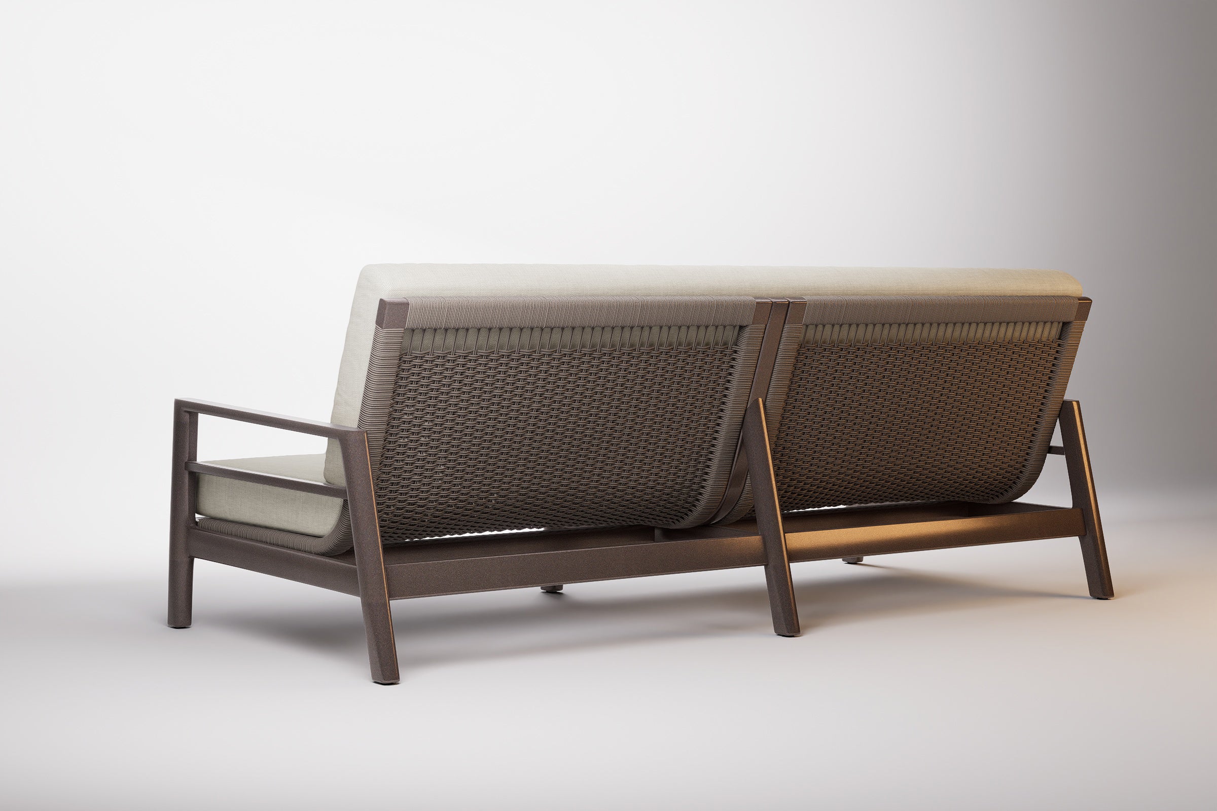 Copenhagen Outdoor Sofa 3 Seat Aluminium