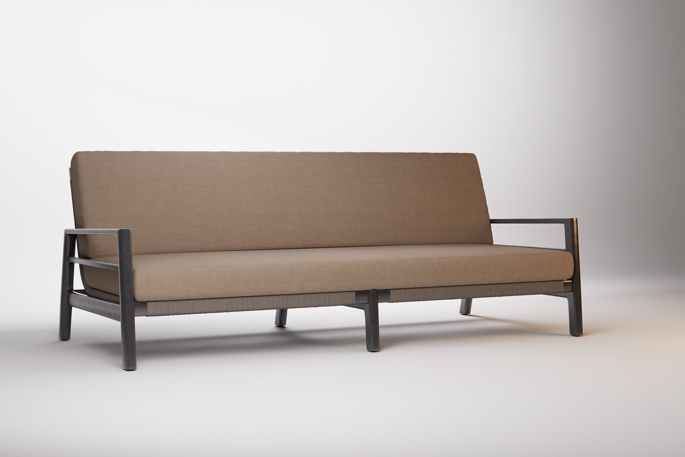 Copenhagen Outdoor Sofa 3 Seat Aluminium