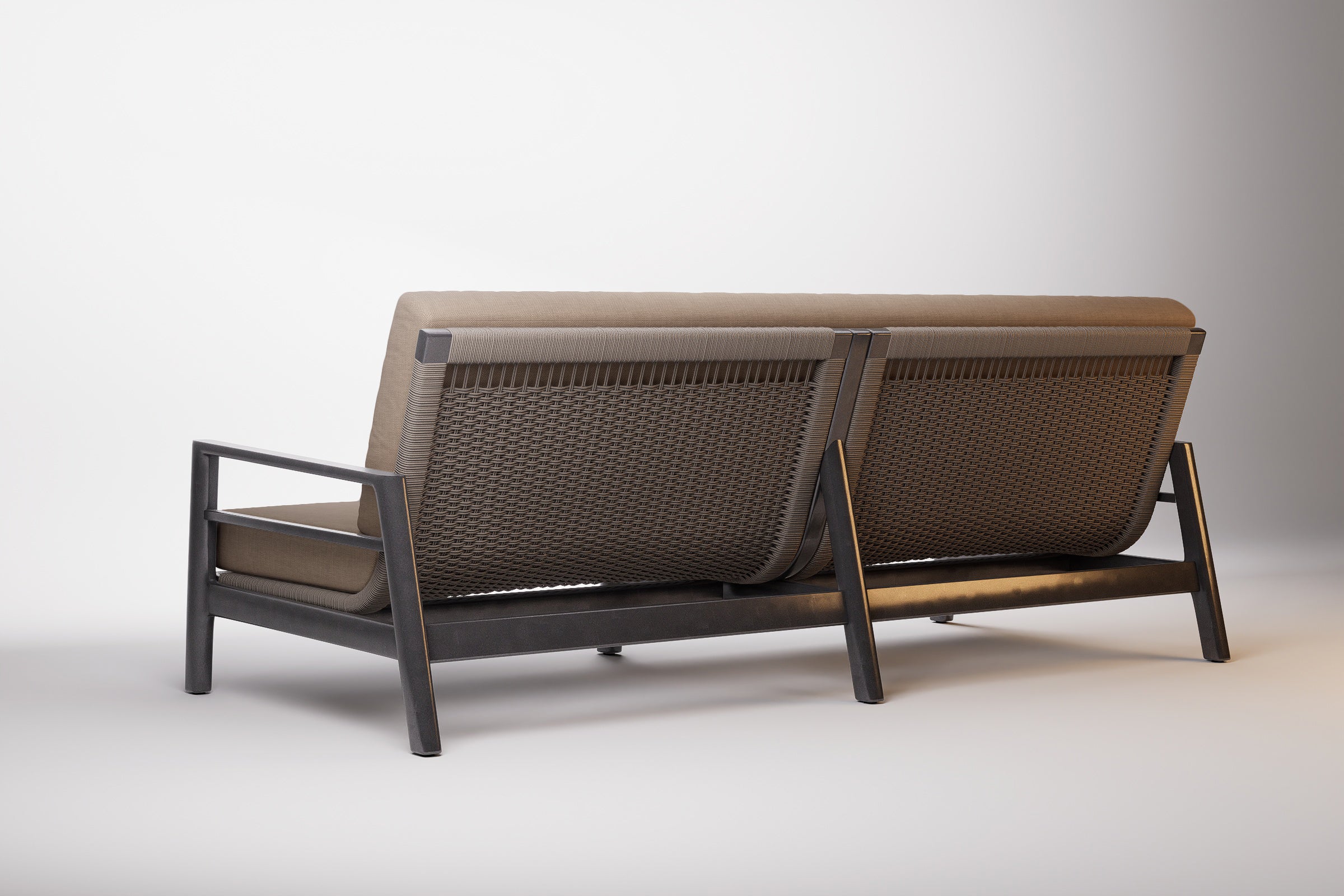 Copenhagen Outdoor Sofa 3 Seat Aluminium