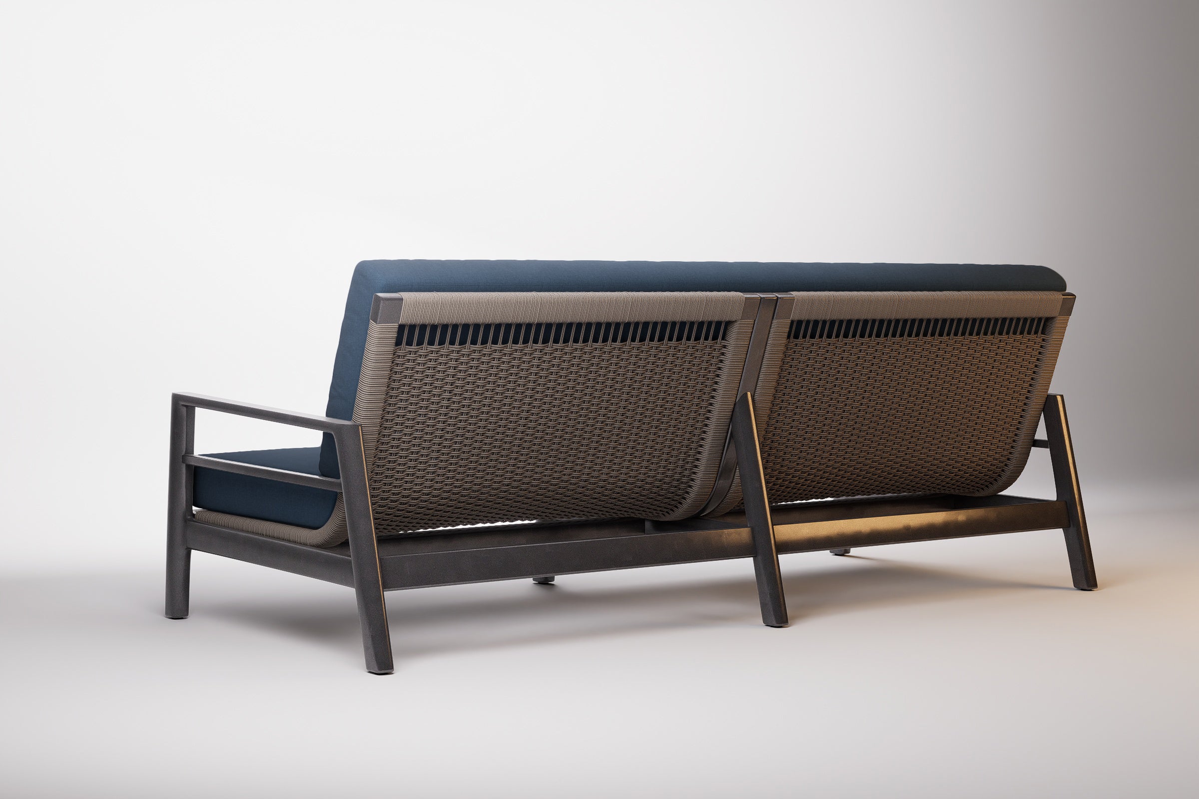 Copenhagen Outdoor Sofa 3 Seat Aluminium