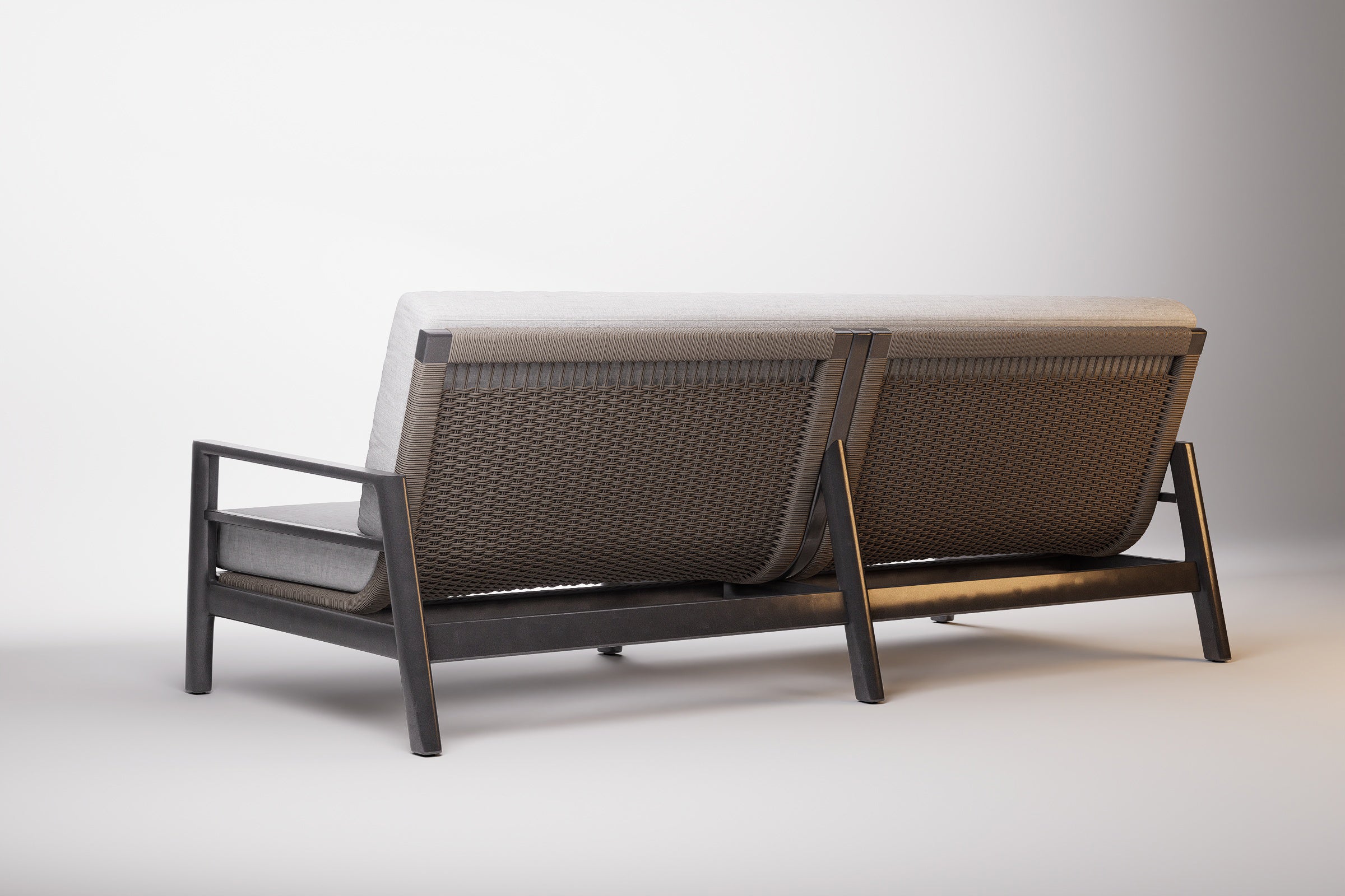 Copenhagen Outdoor Sofa 3 Seat Aluminium