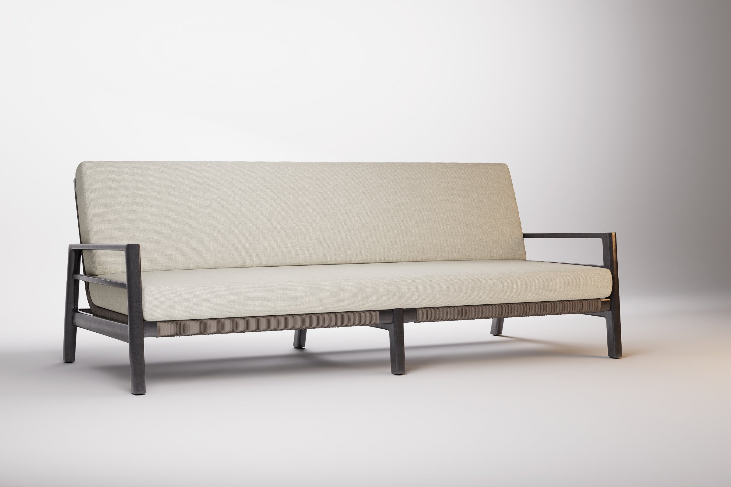 Copenhagen Outdoor Sofa 3 Seat Aluminium