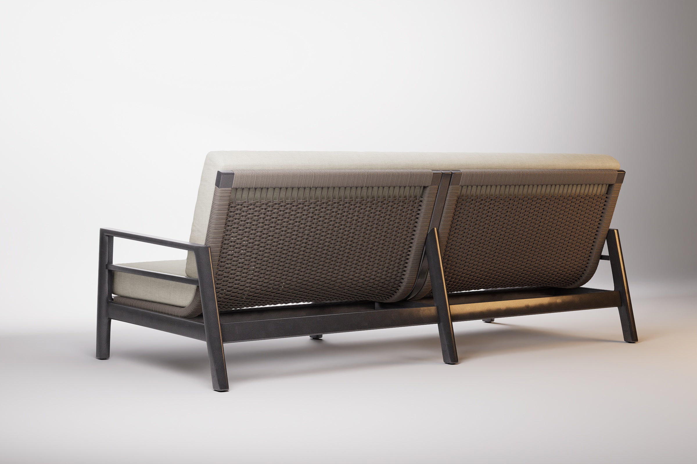 Copenhagen Outdoor Sofa 3 Seat Aluminium