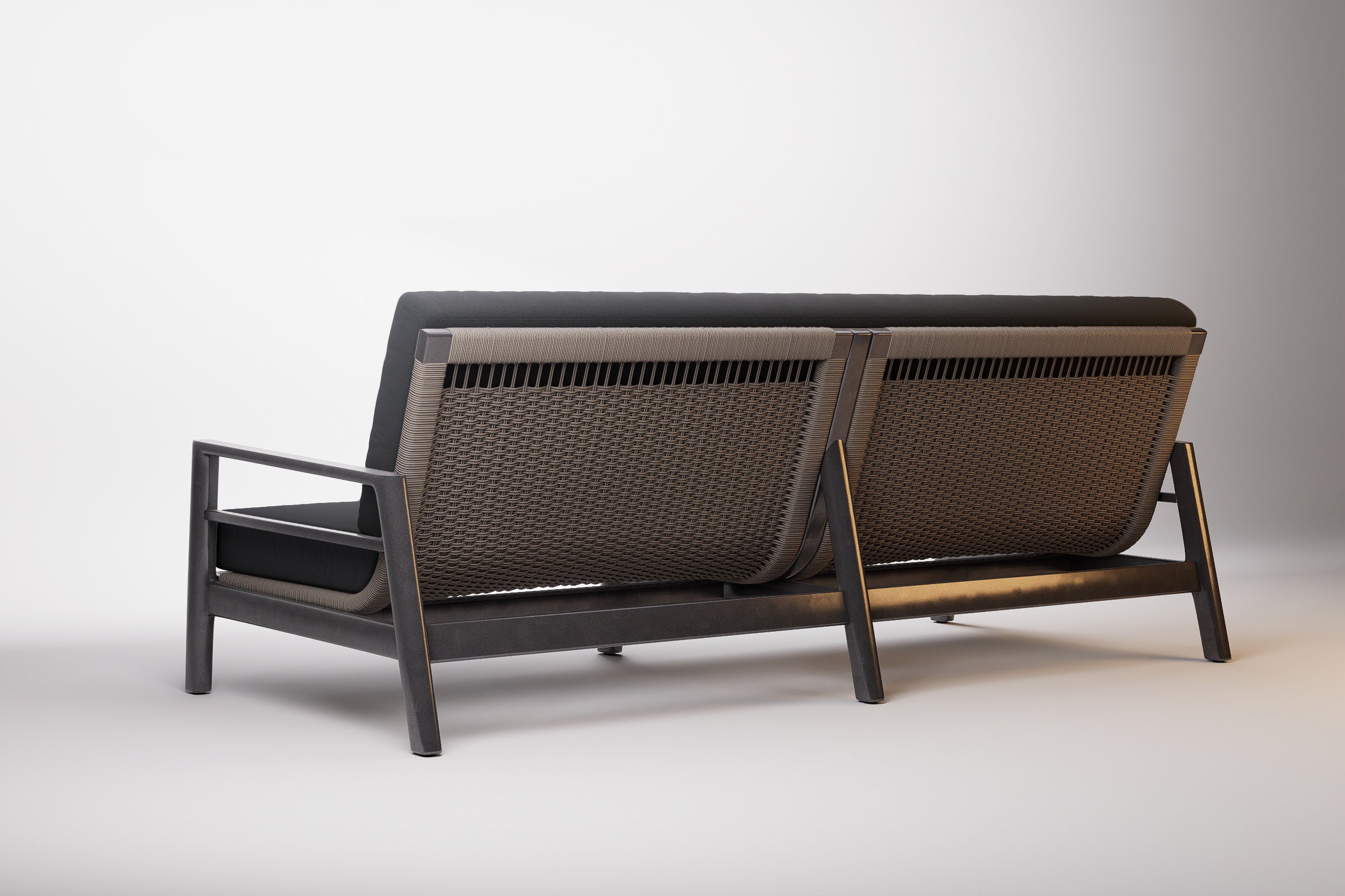 Copenhagen Outdoor Sofa 3 Seat Aluminium