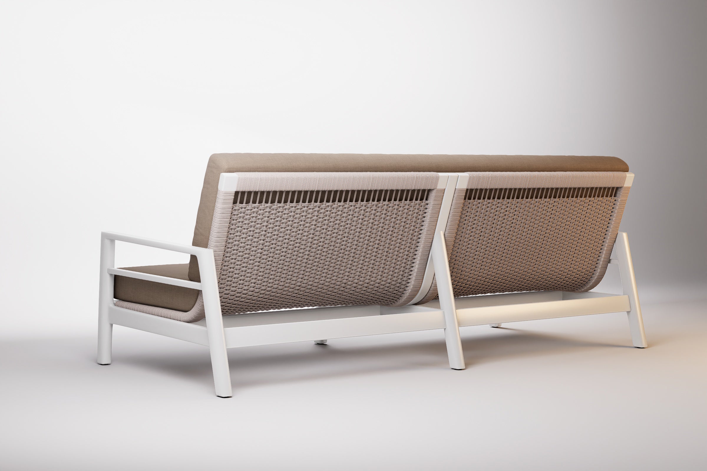 Copenhagen Outdoor Sofa 3 Seat Aluminium