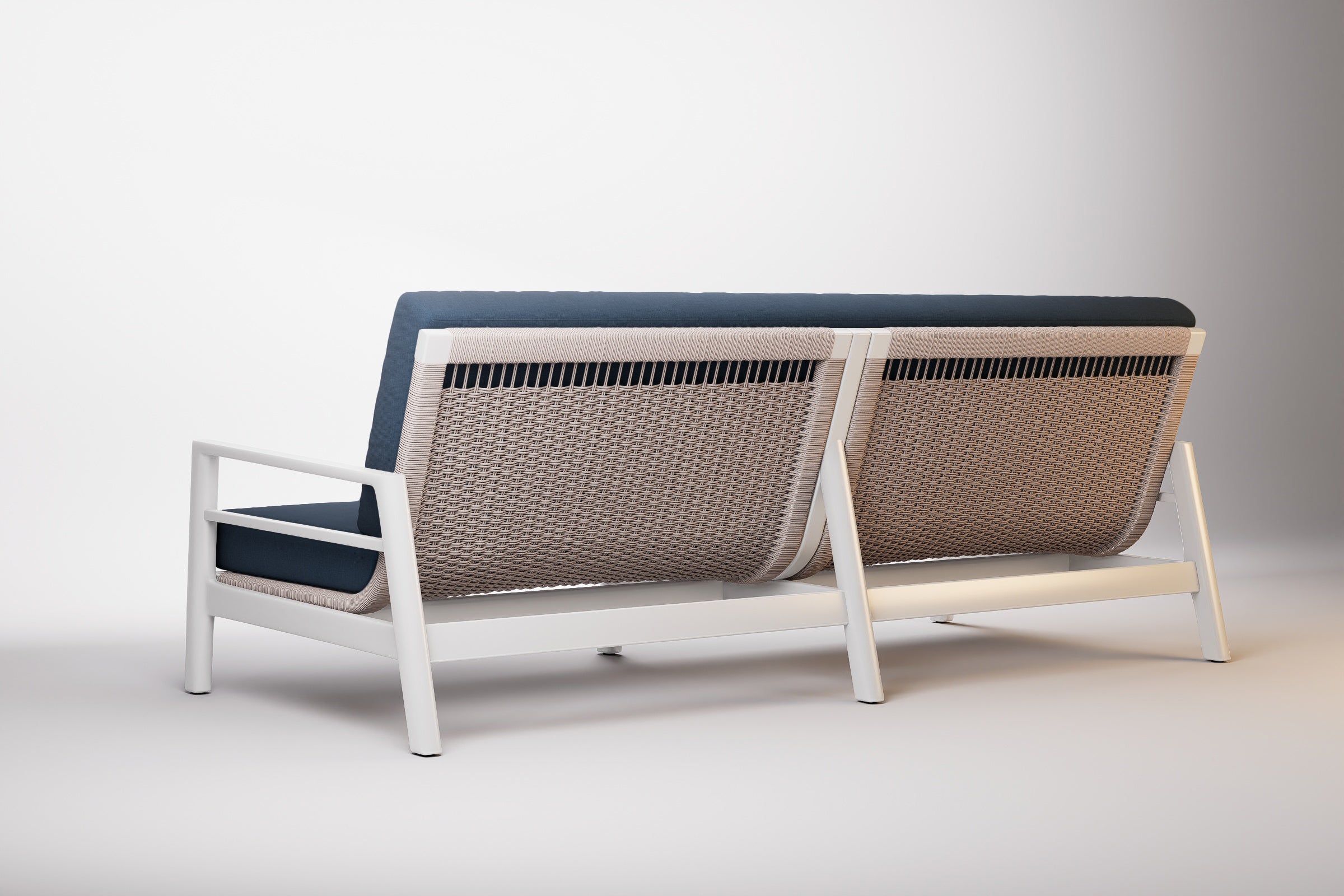 Copenhagen Outdoor Sofa 3 Seat Aluminium