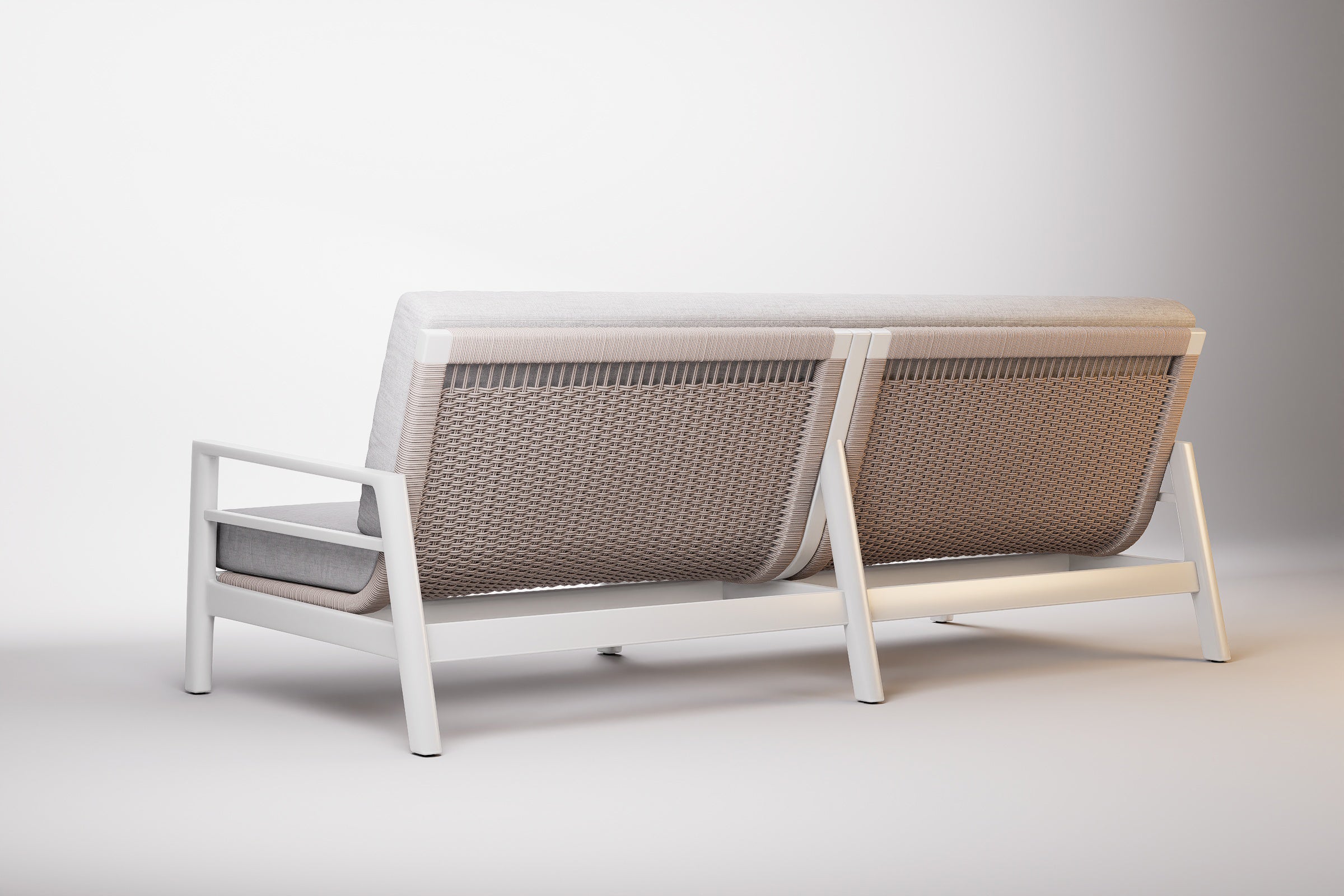 Copenhagen Outdoor Sofa 3 Seat Aluminium