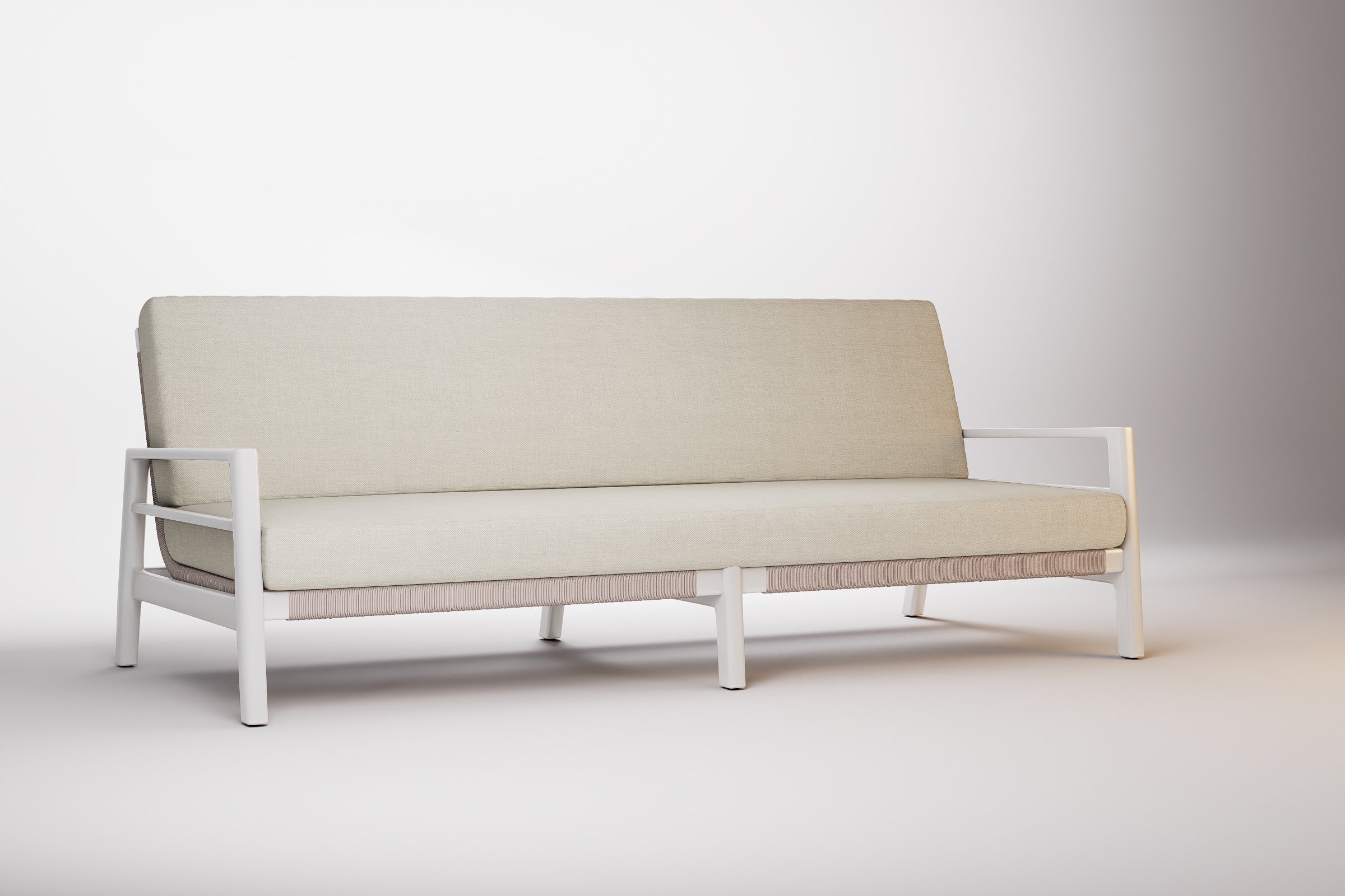 Copenhagen Outdoor Sofa 3 Seat Aluminium
