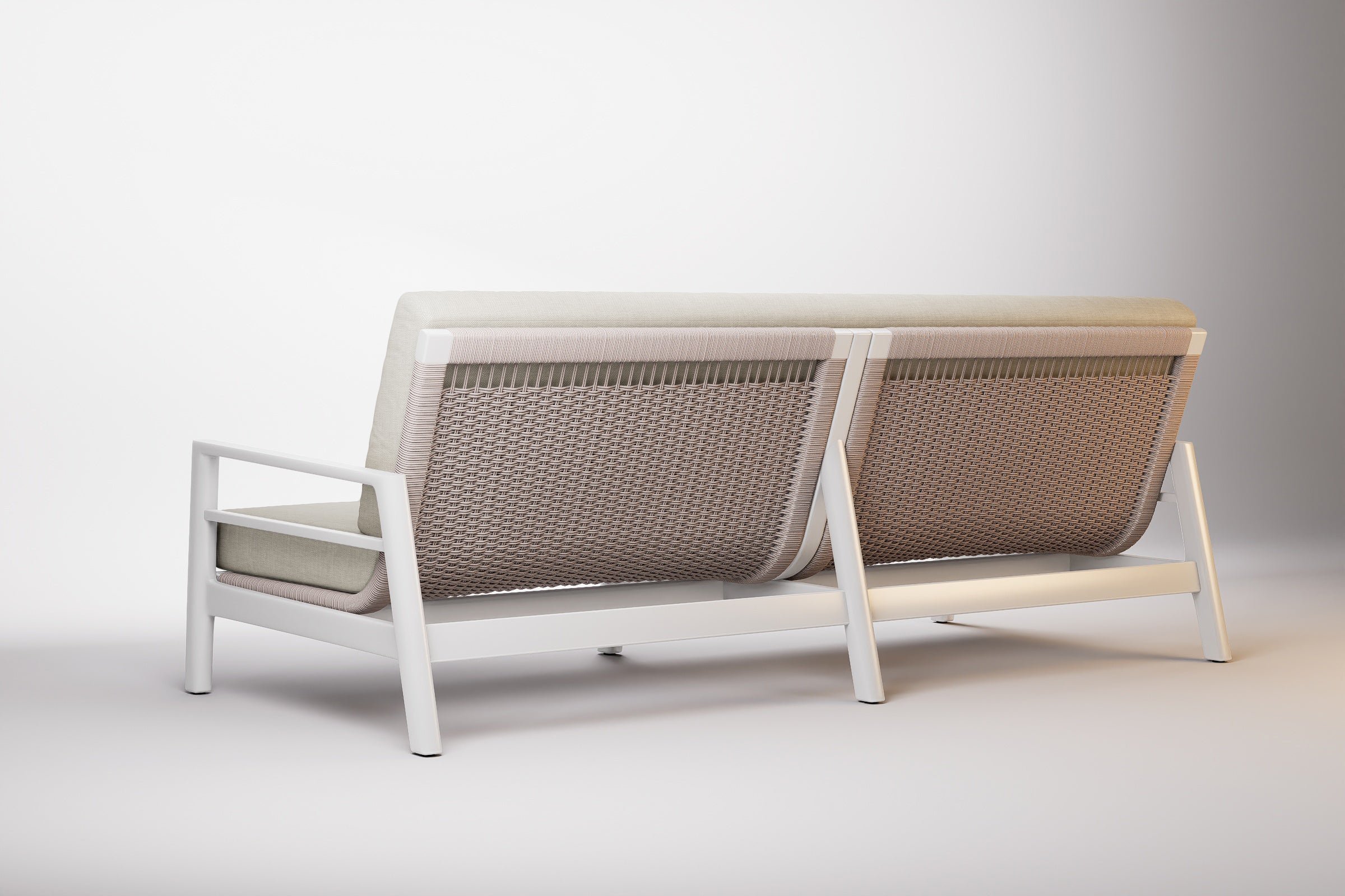 Copenhagen Outdoor Sofa 3 Seat Aluminium