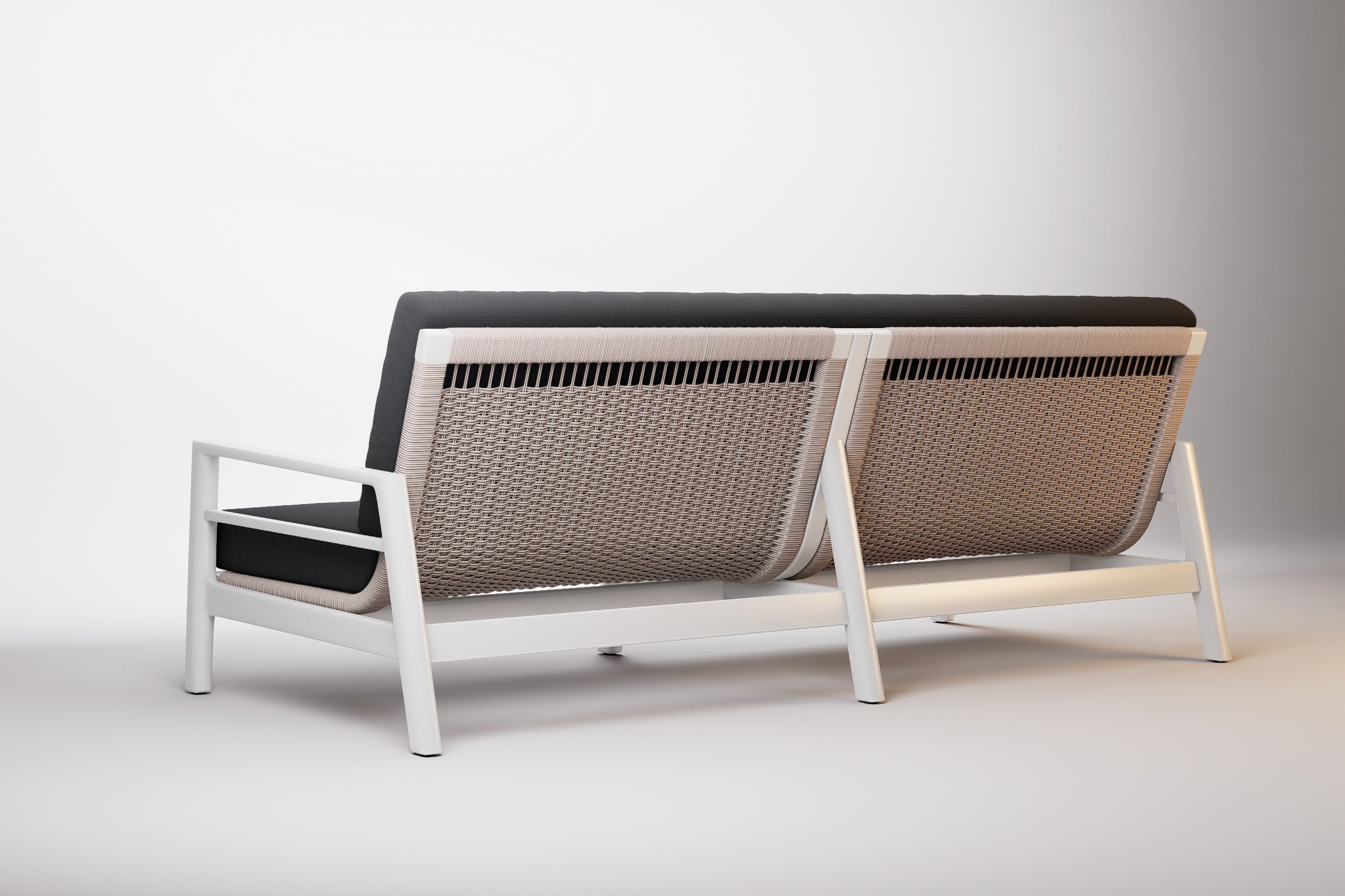 Copenhagen Outdoor Sofa 3 Seat Aluminium