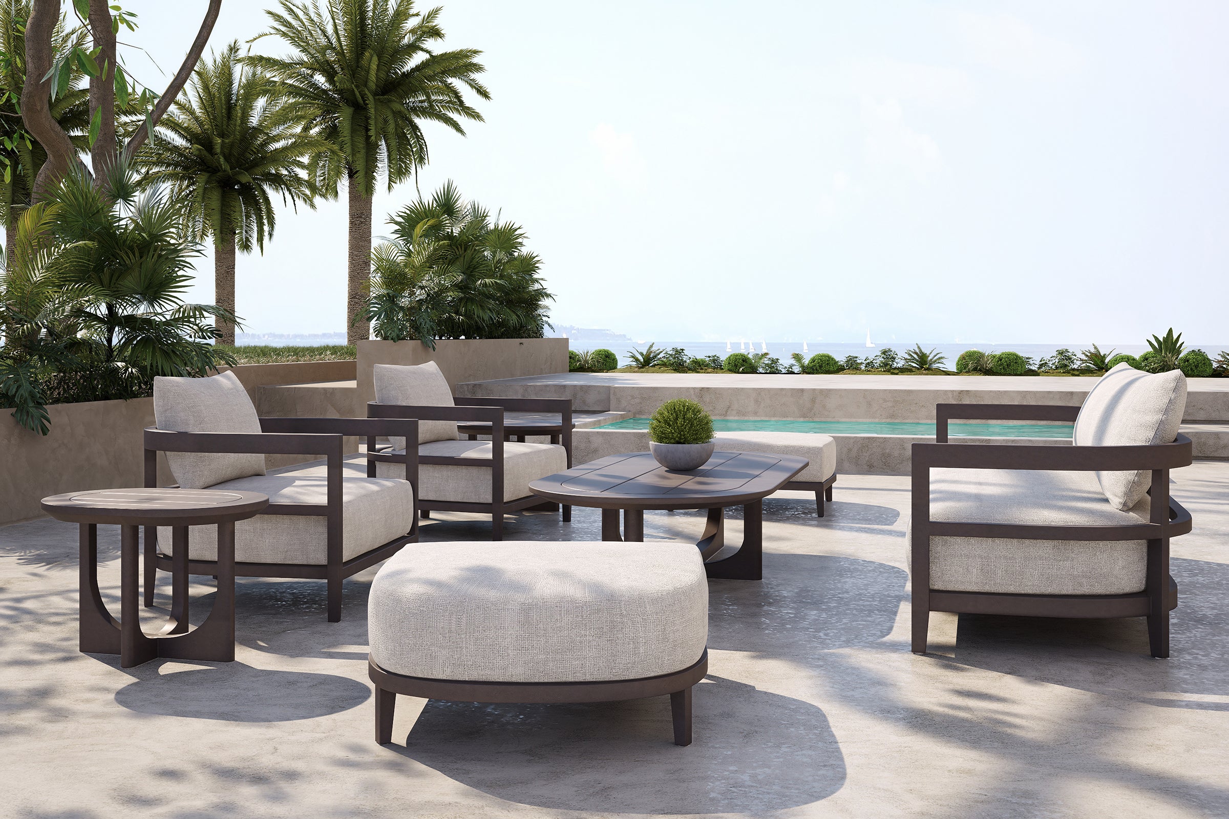 Rome Outdoor Coffee Table Aluminium