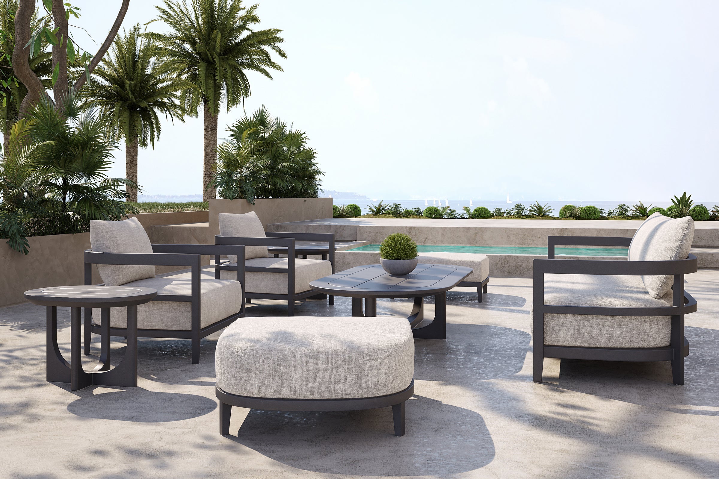 Rome Outdoor Coffee Table Aluminium