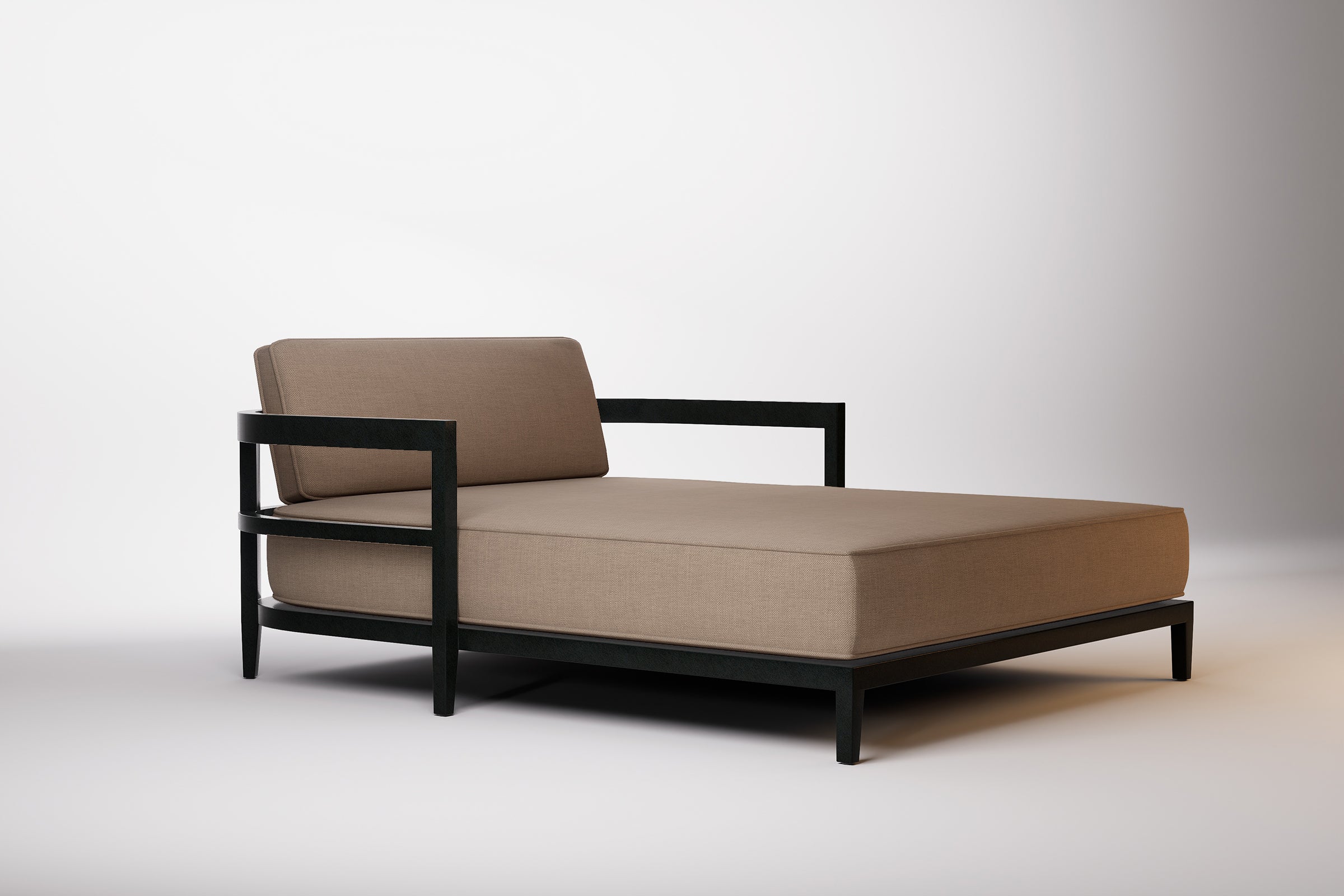 Rome Outdoor Daybed Aluminium Teak