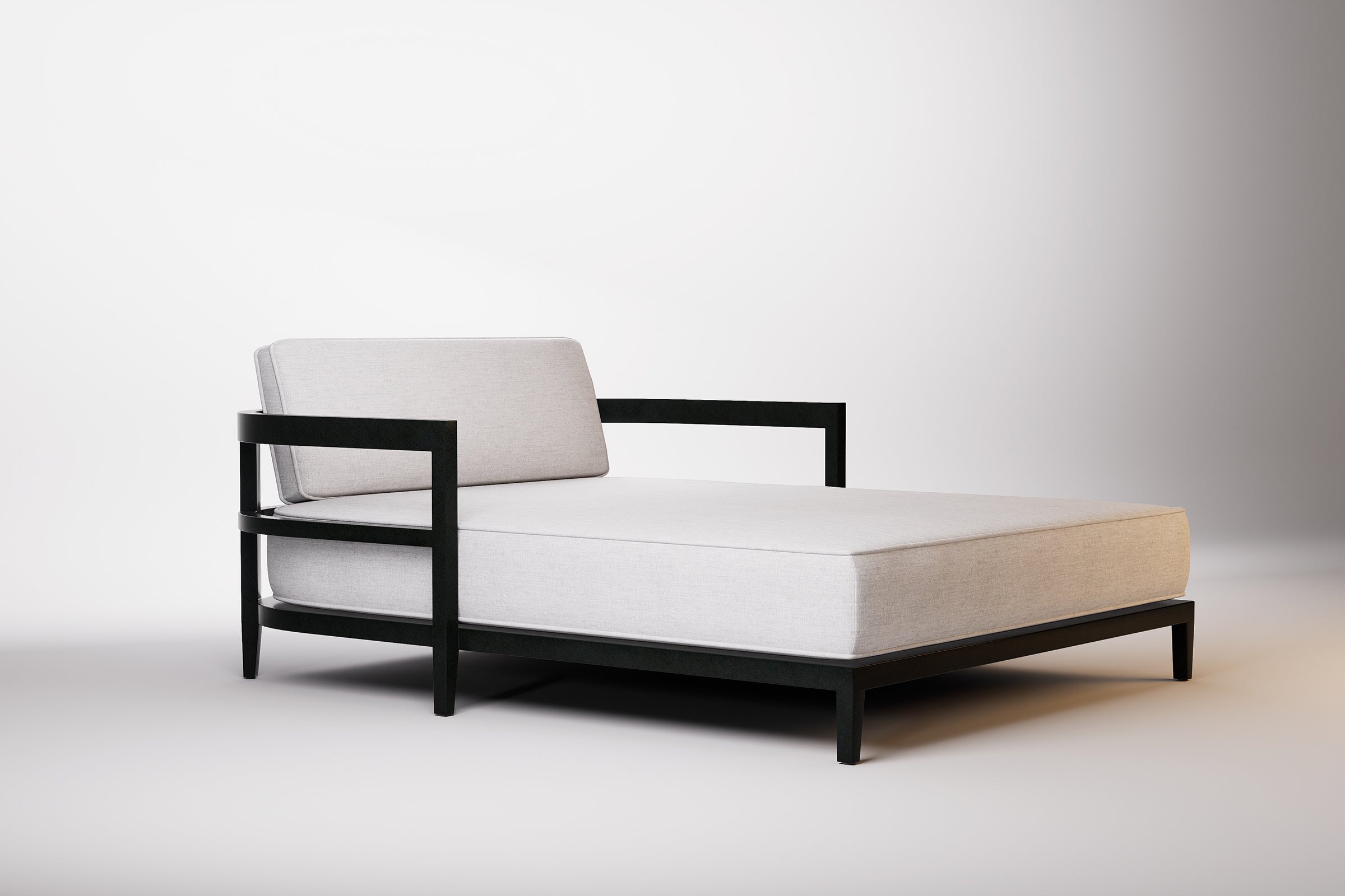 Rome Double Outdoor Daybed Aluminium Teak