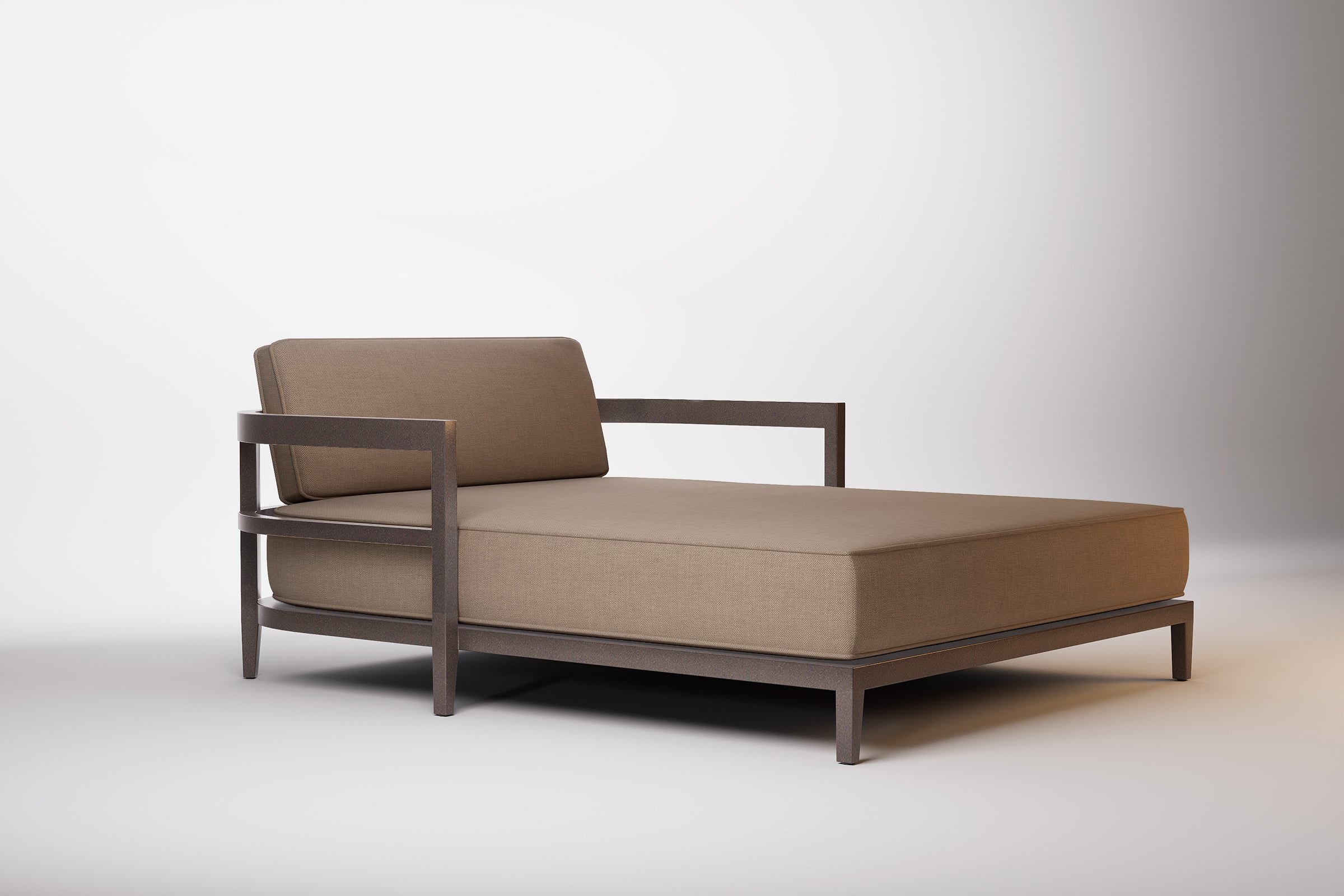Rome Outdoor Daybed Aluminium Teak