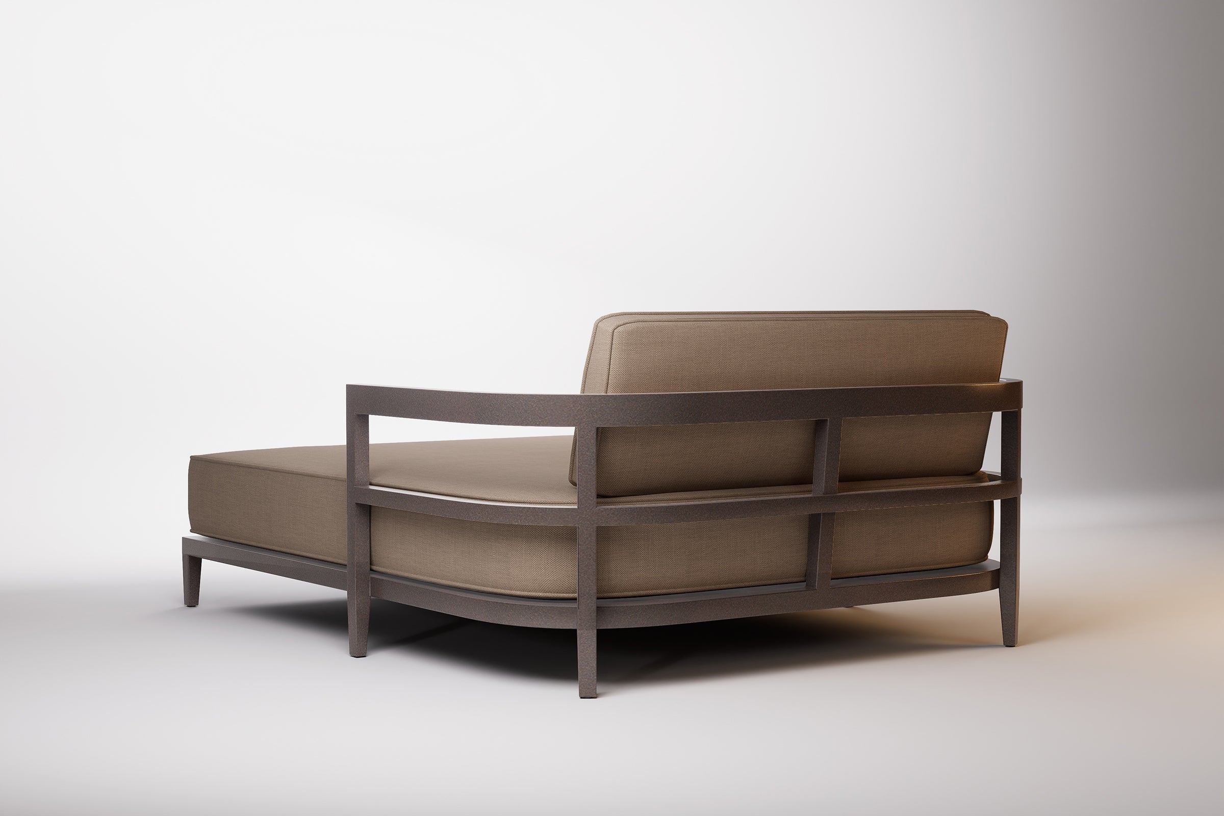 Rome Outdoor Daybed Aluminium Teak