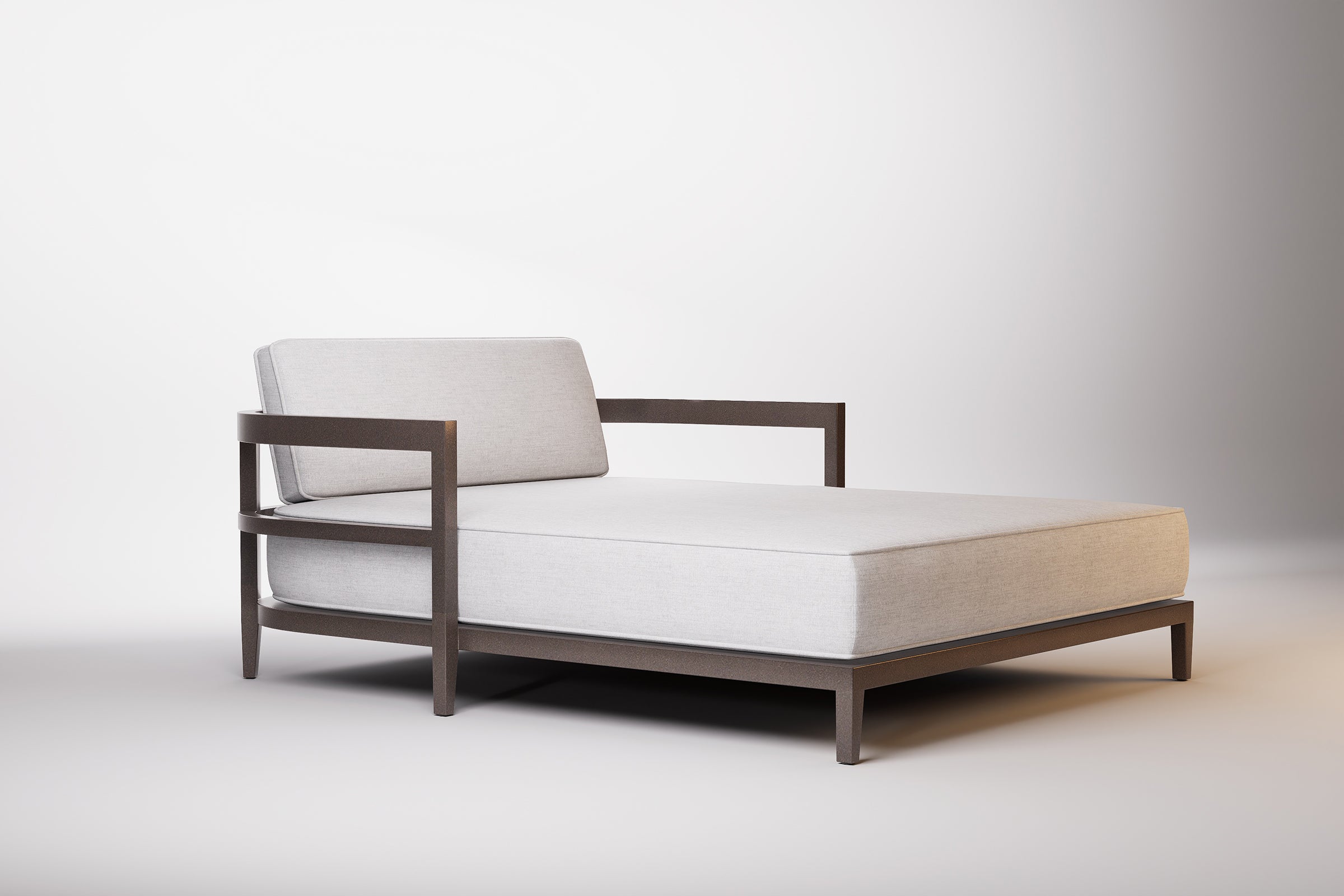 Rome Outdoor Daybed Aluminium Teak