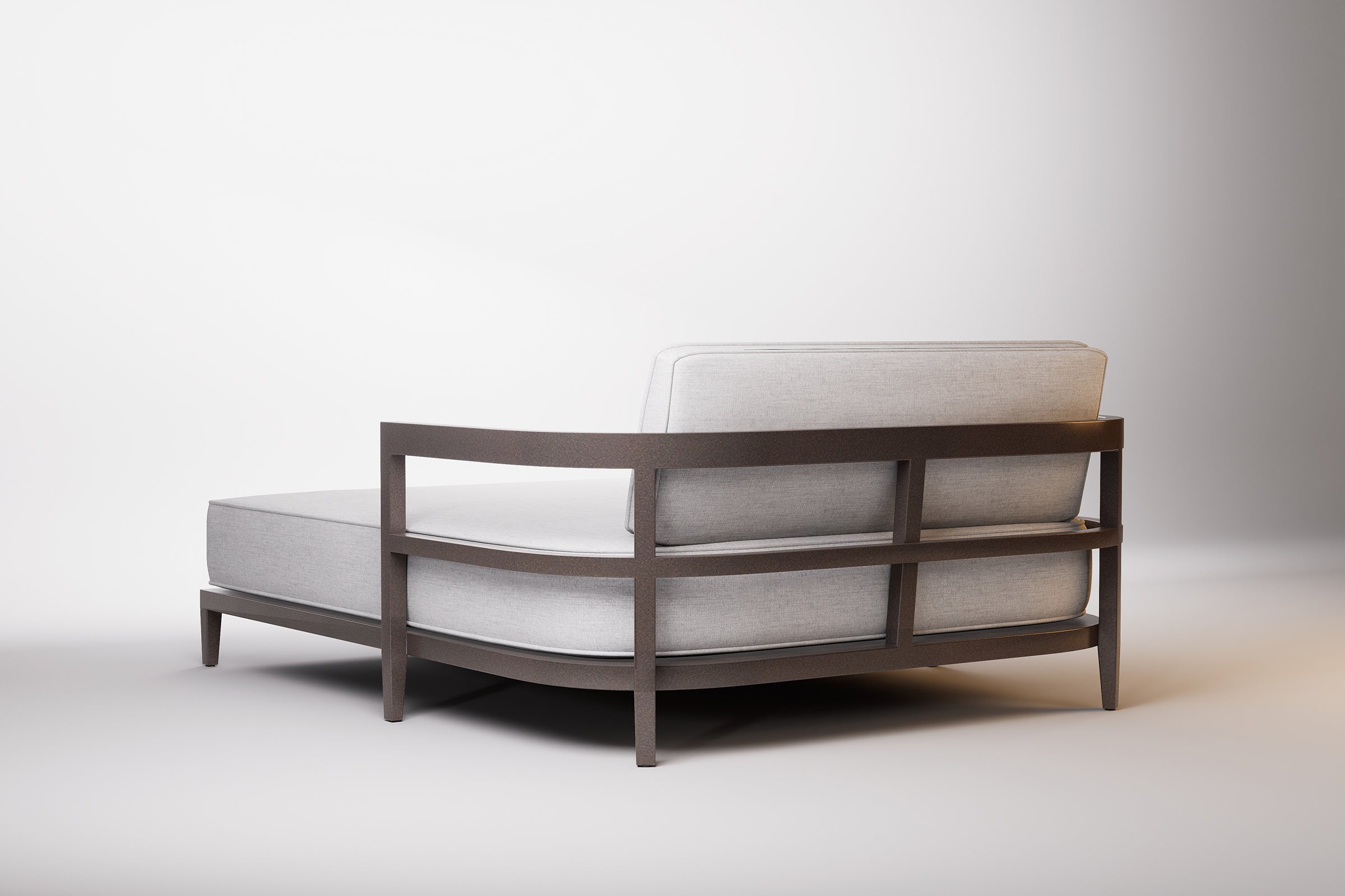 Rome Outdoor Daybed Aluminium Teak
