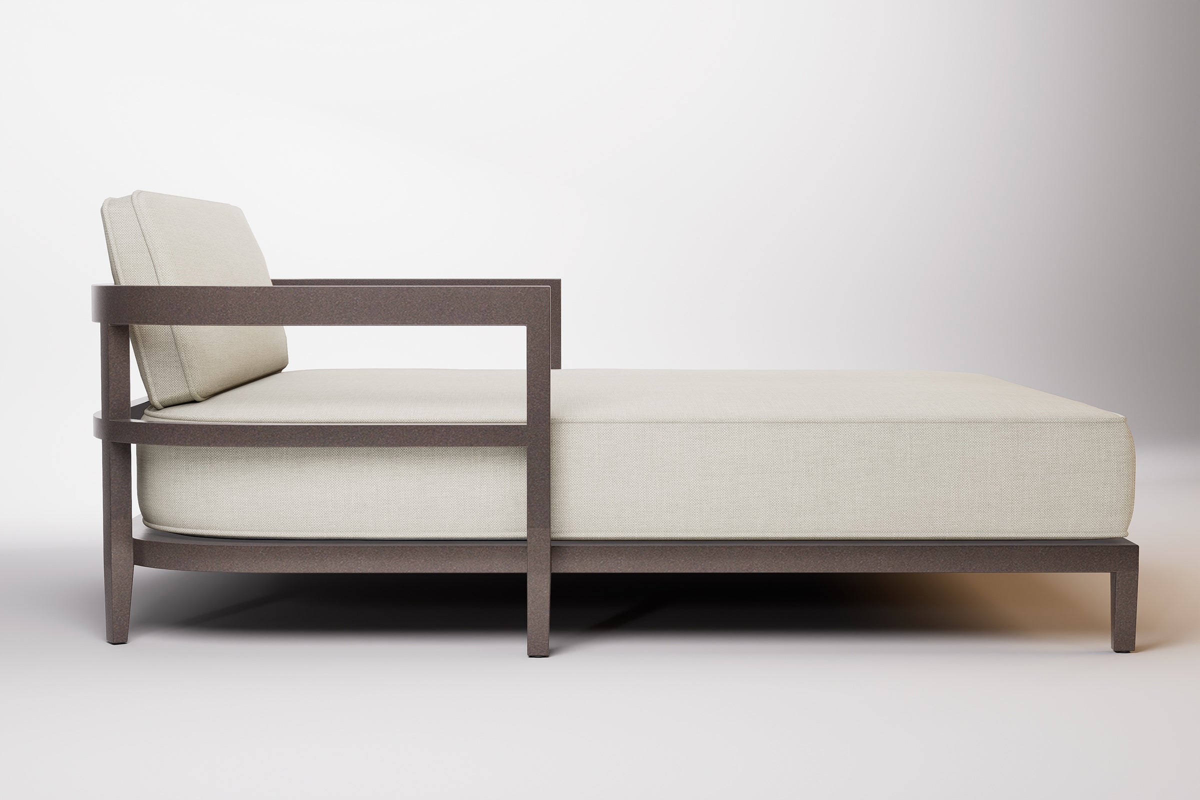 Rome Outdoor Daybed Aluminium Teak
