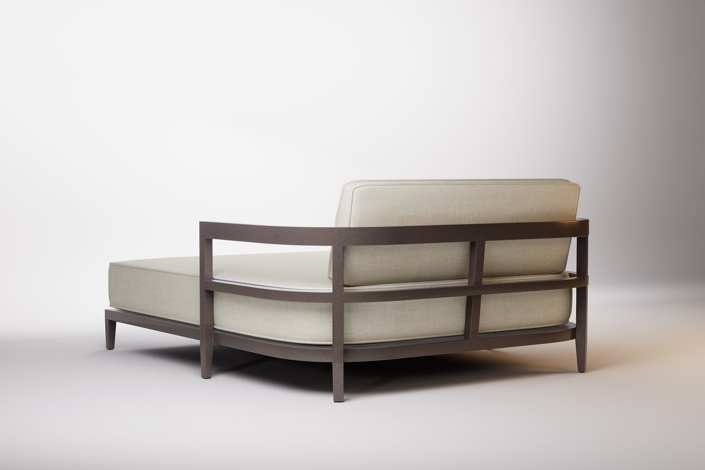 Rome Outdoor Daybed Aluminium Teak