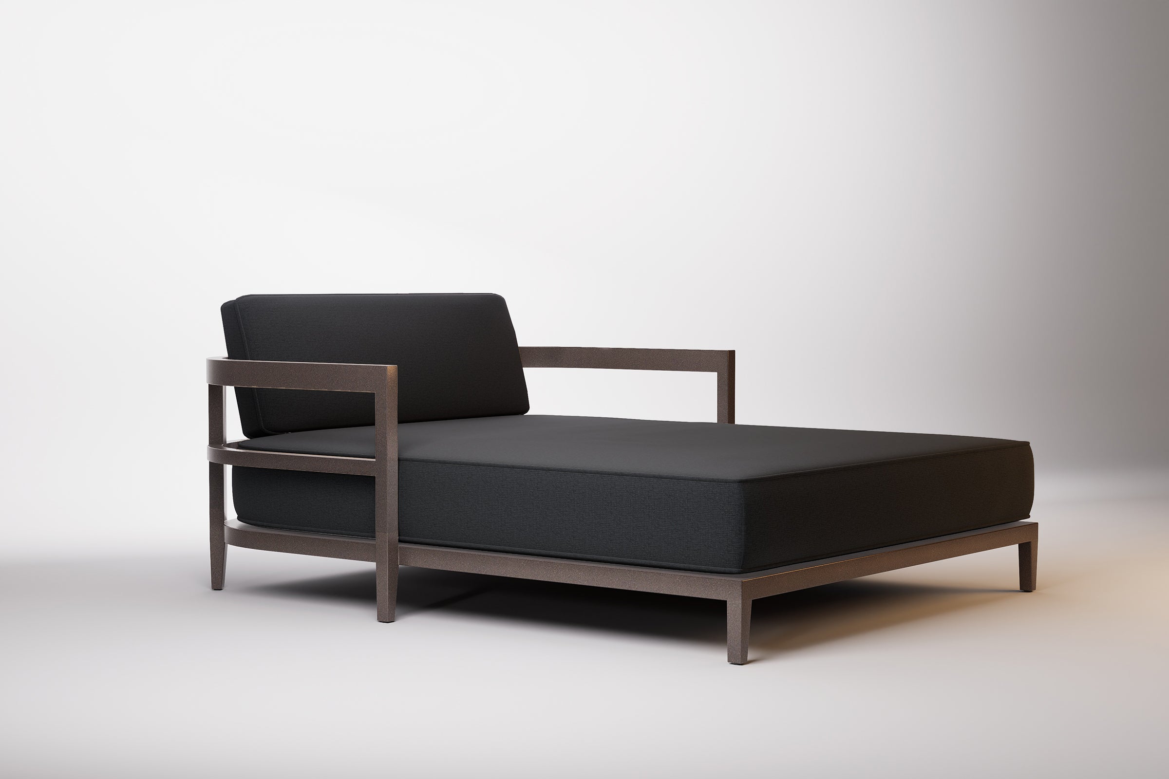 Rome Outdoor Daybed Aluminium Teak