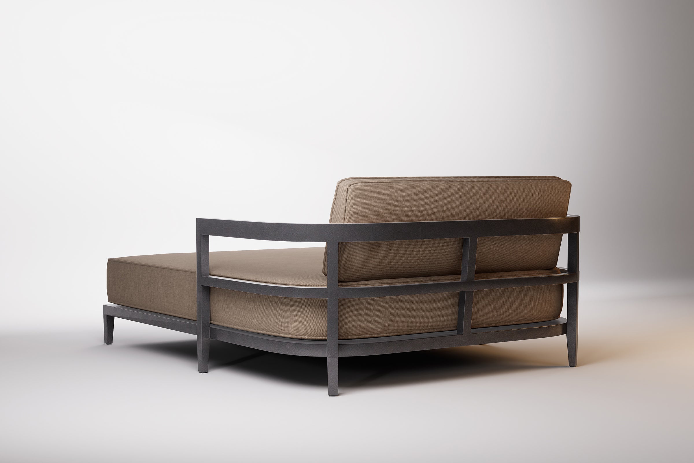 Rome Outdoor Daybed Aluminium Teak