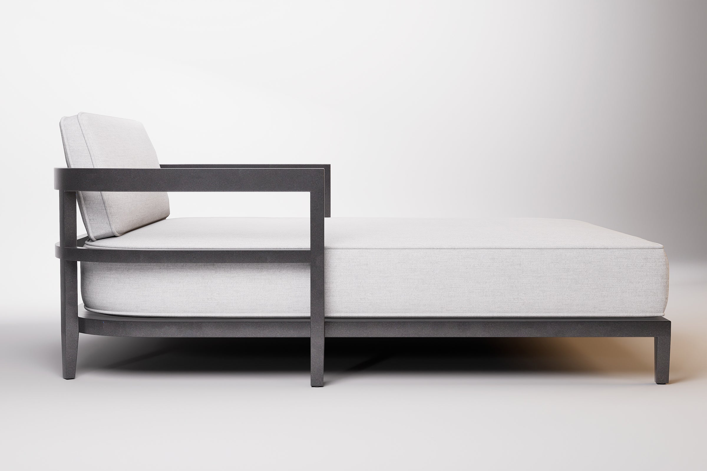 Rome Outdoor Daybed Aluminium Teak