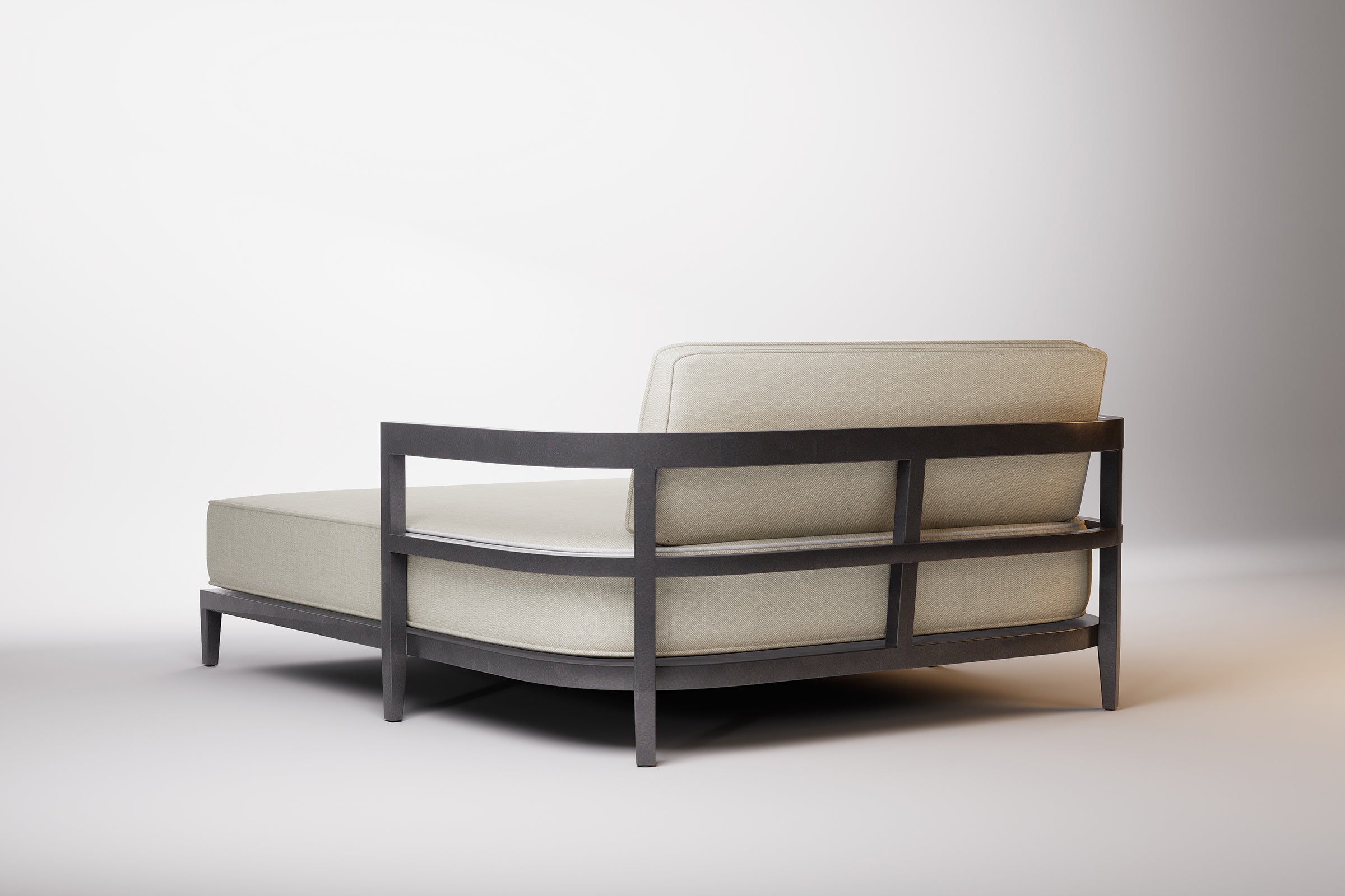 Rome Outdoor Daybed Aluminium Teak