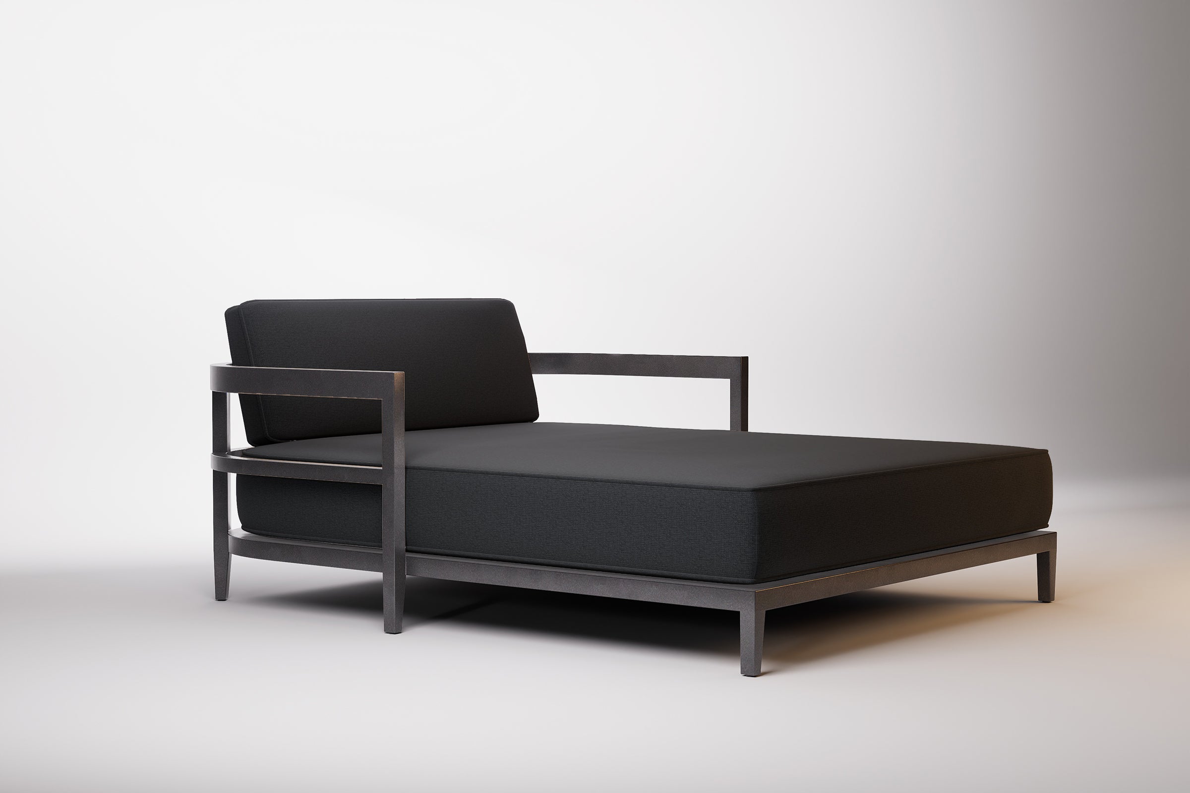Rome Outdoor Daybed Aluminium Teak