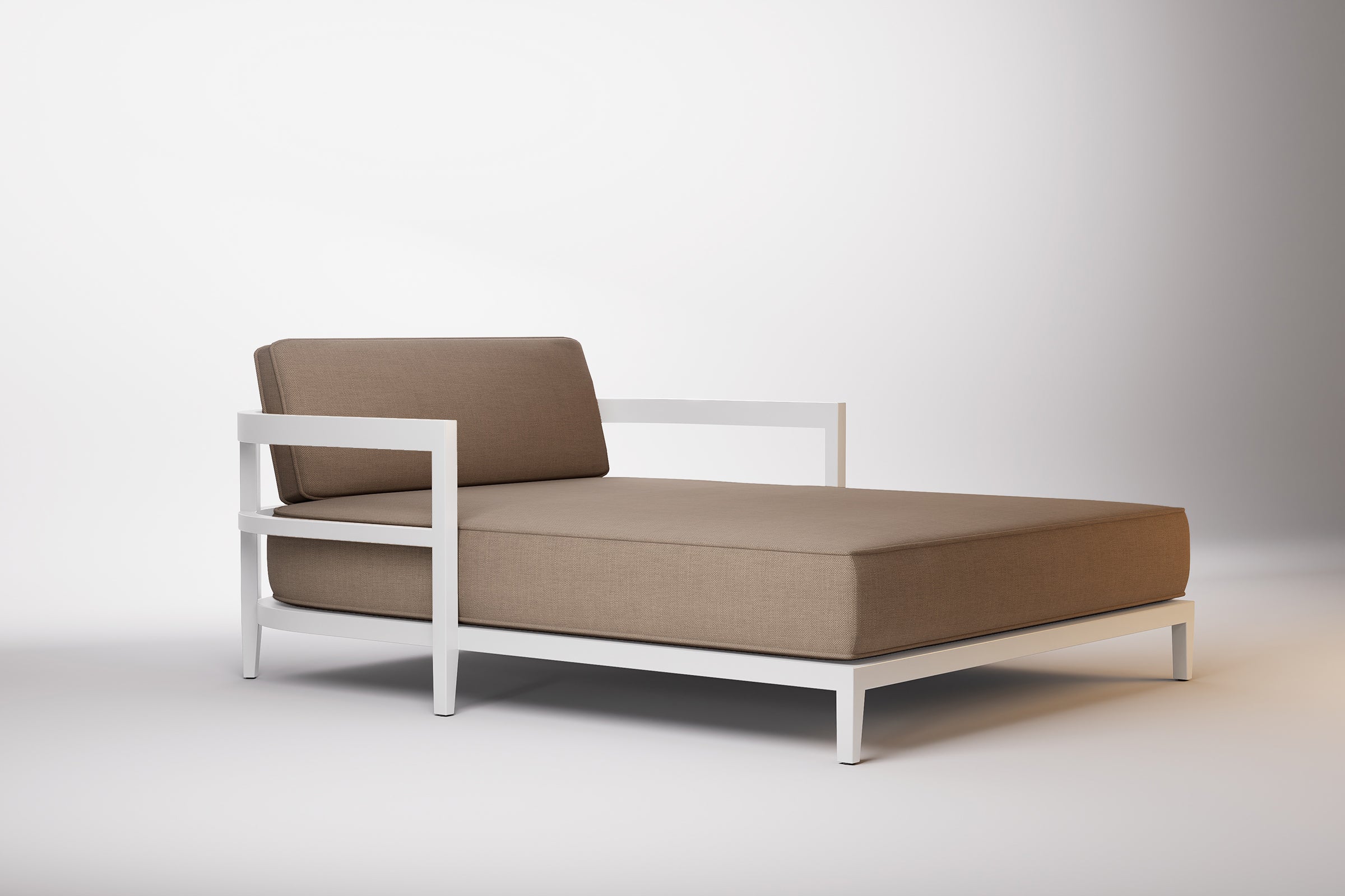 Rome Outdoor Daybed Aluminium Teak