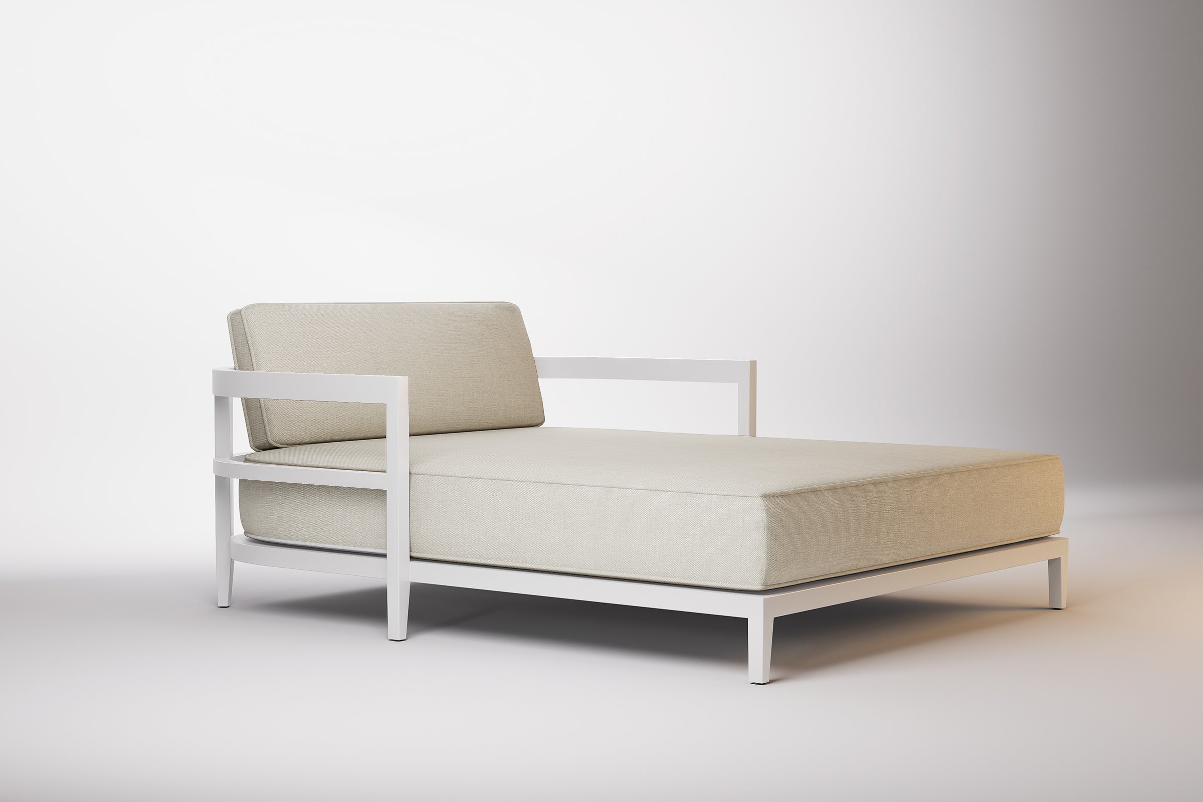 Rome Outdoor Daybed Aluminium Teak
