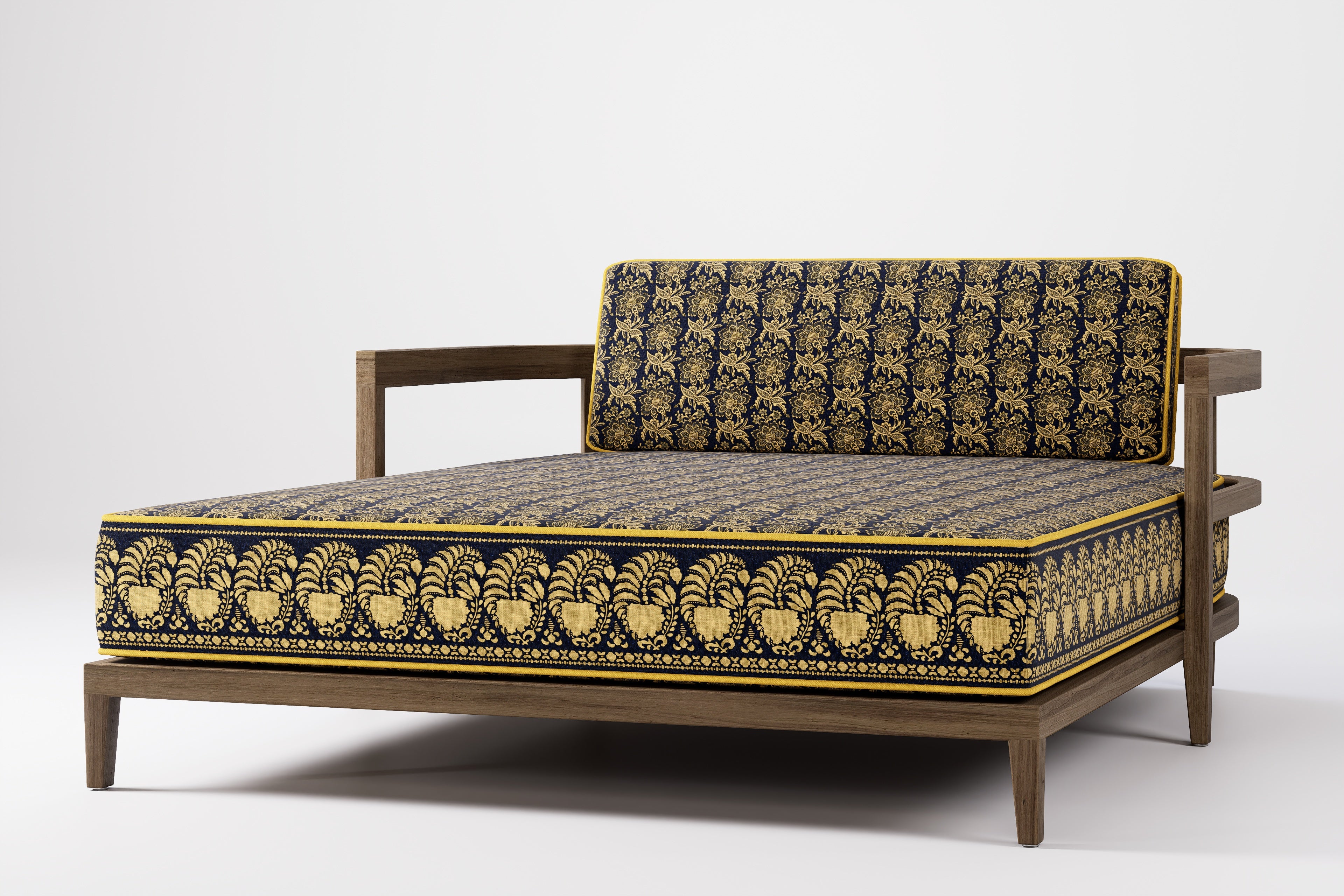 Rome Double Outdoor Daybed Teak (Boteh)