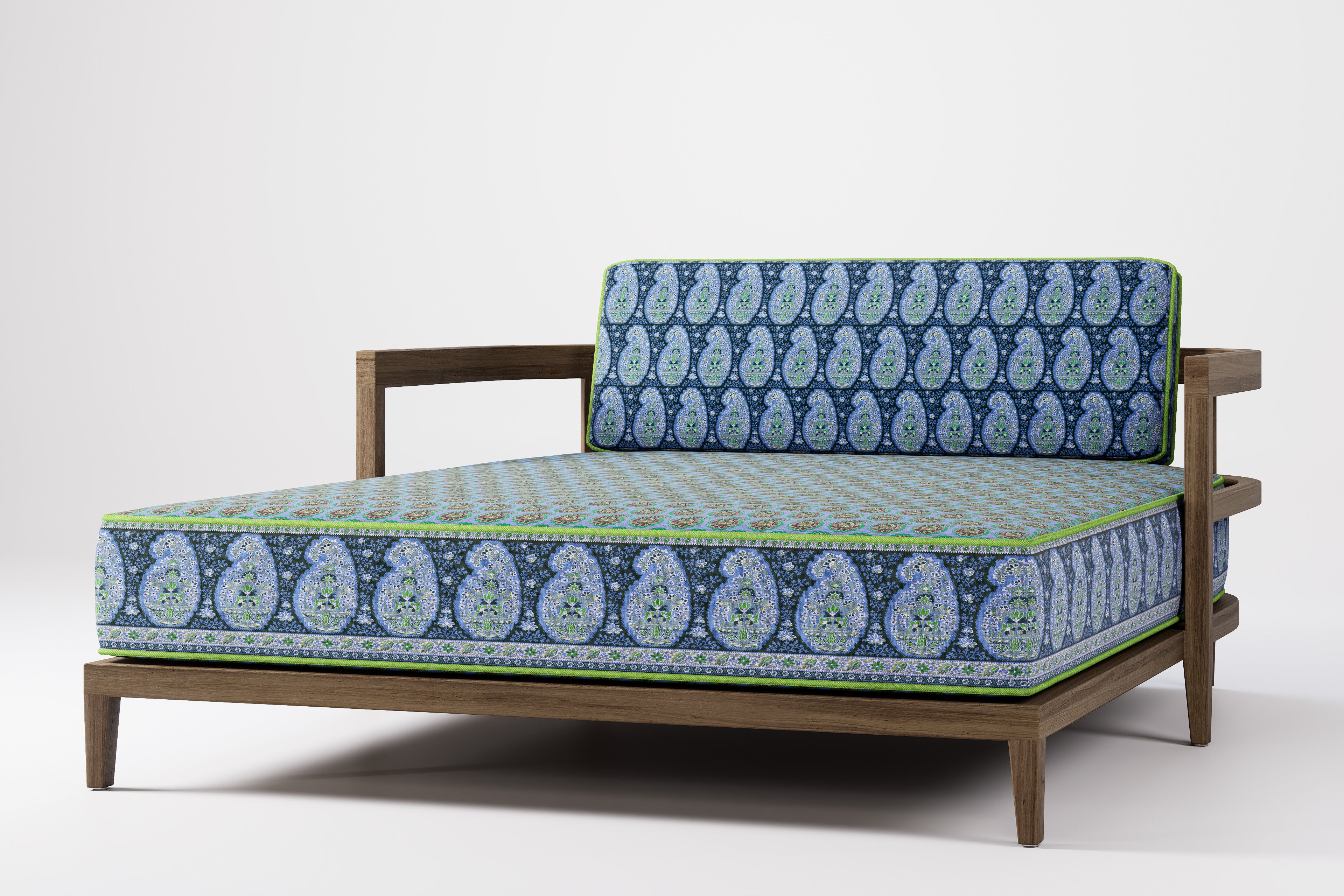 Rome Double Outdoor Daybed Teak (Boteh)