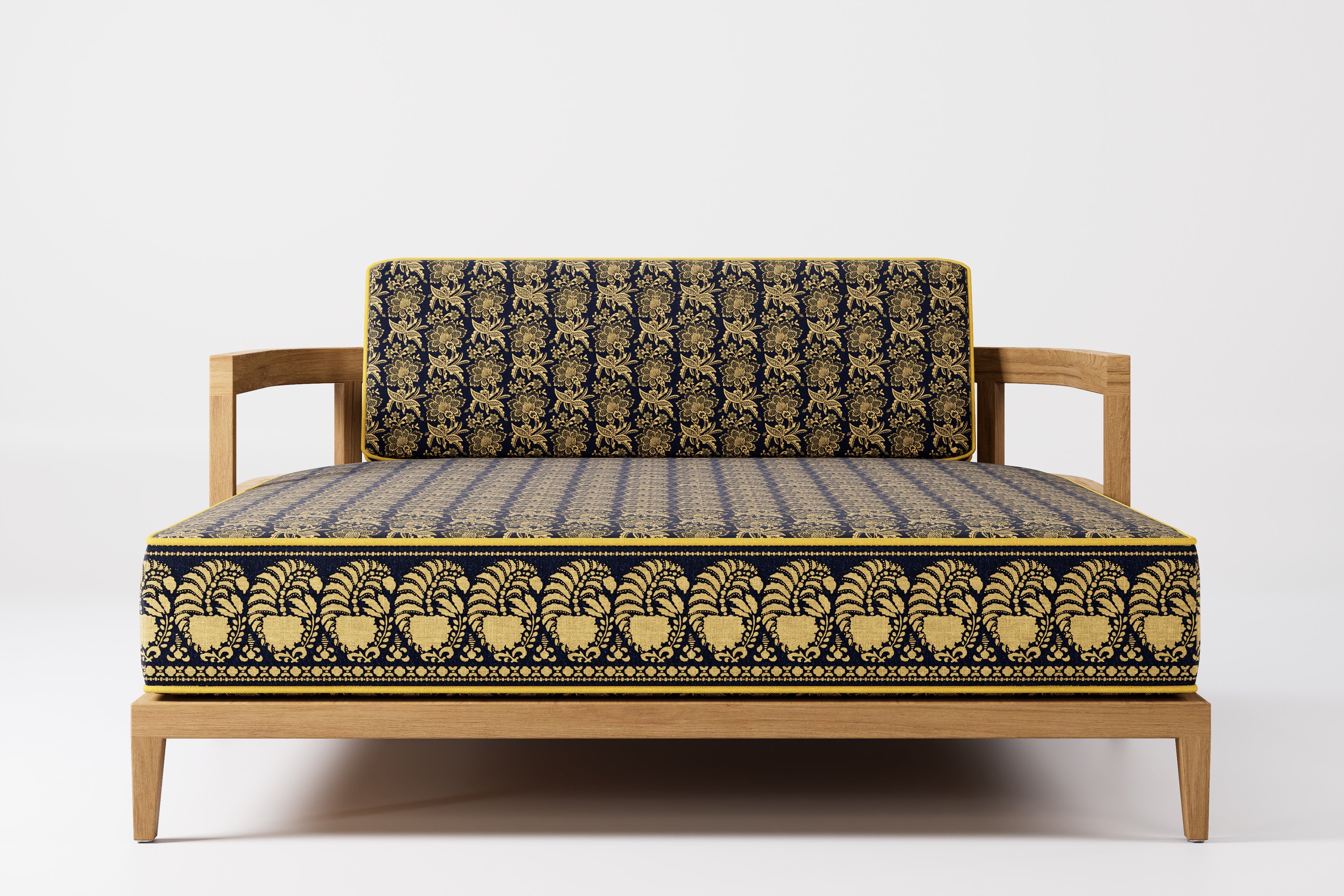 Rome Double Outdoor Daybed Teak (Boteh)