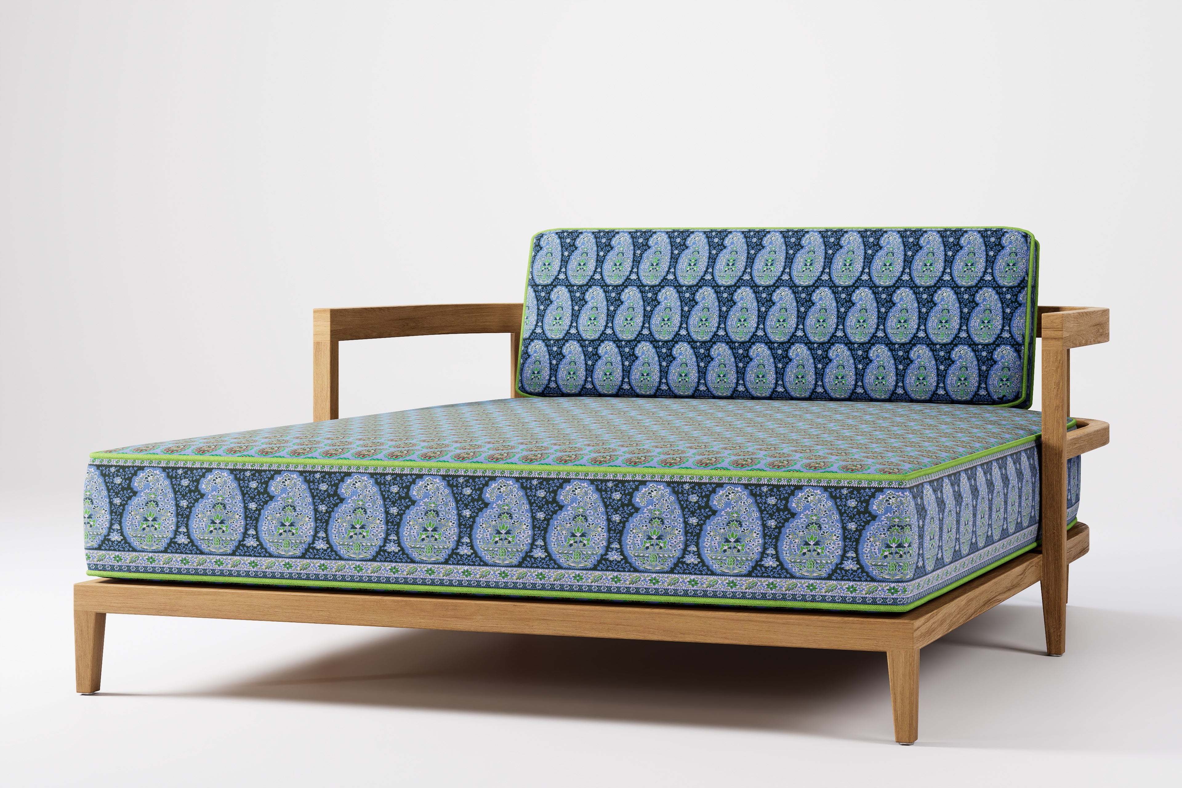 Rome Double Outdoor Daybed Teak (Boteh)