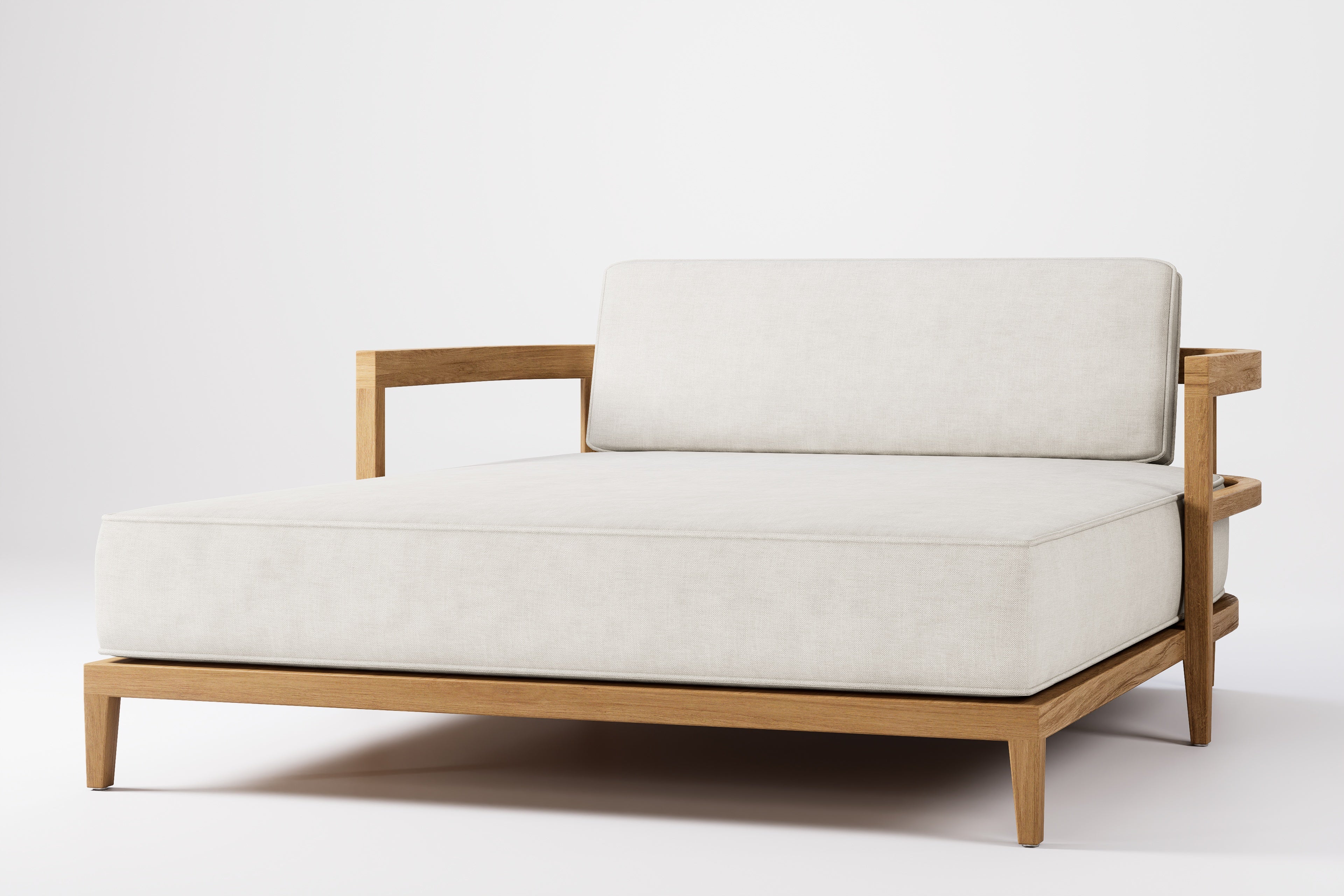 Rome Double Outdoor Daybed Teak - Quick Ship