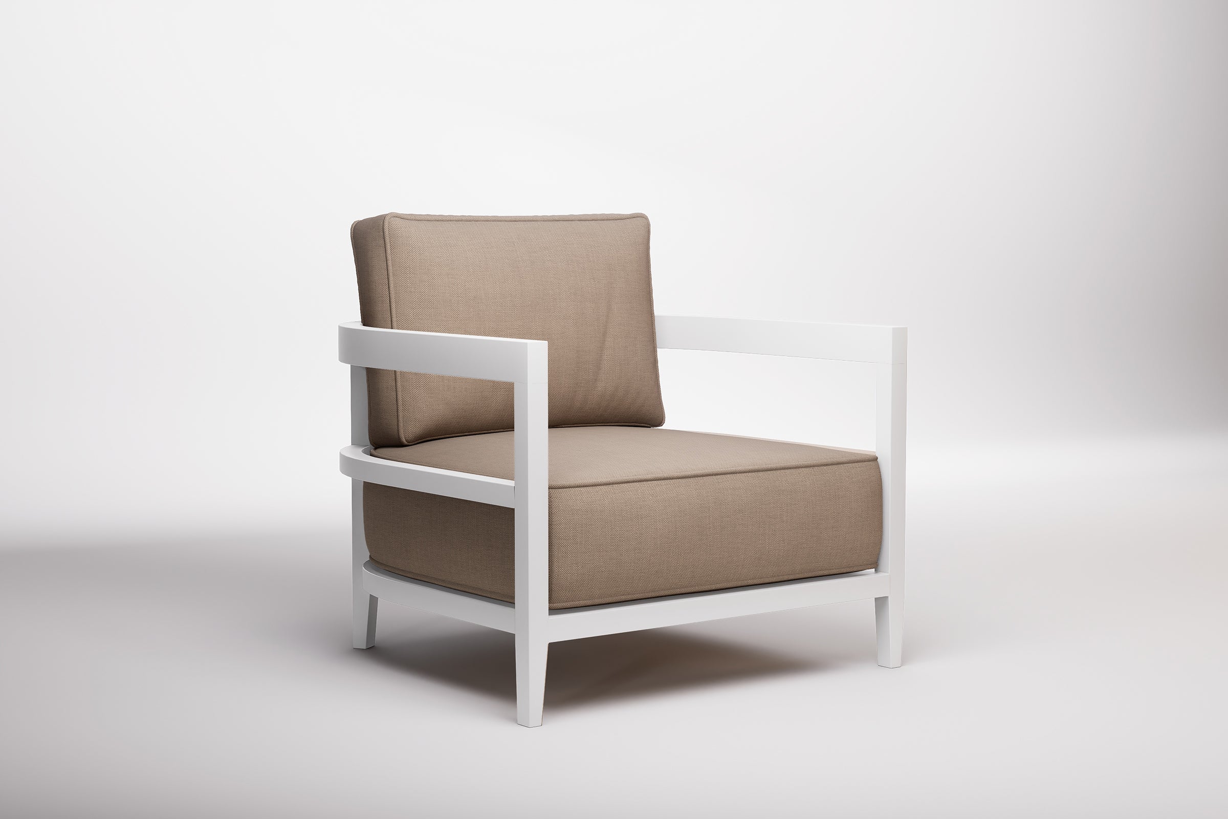 Rome Outdoor Lounge Armchair Aluminium