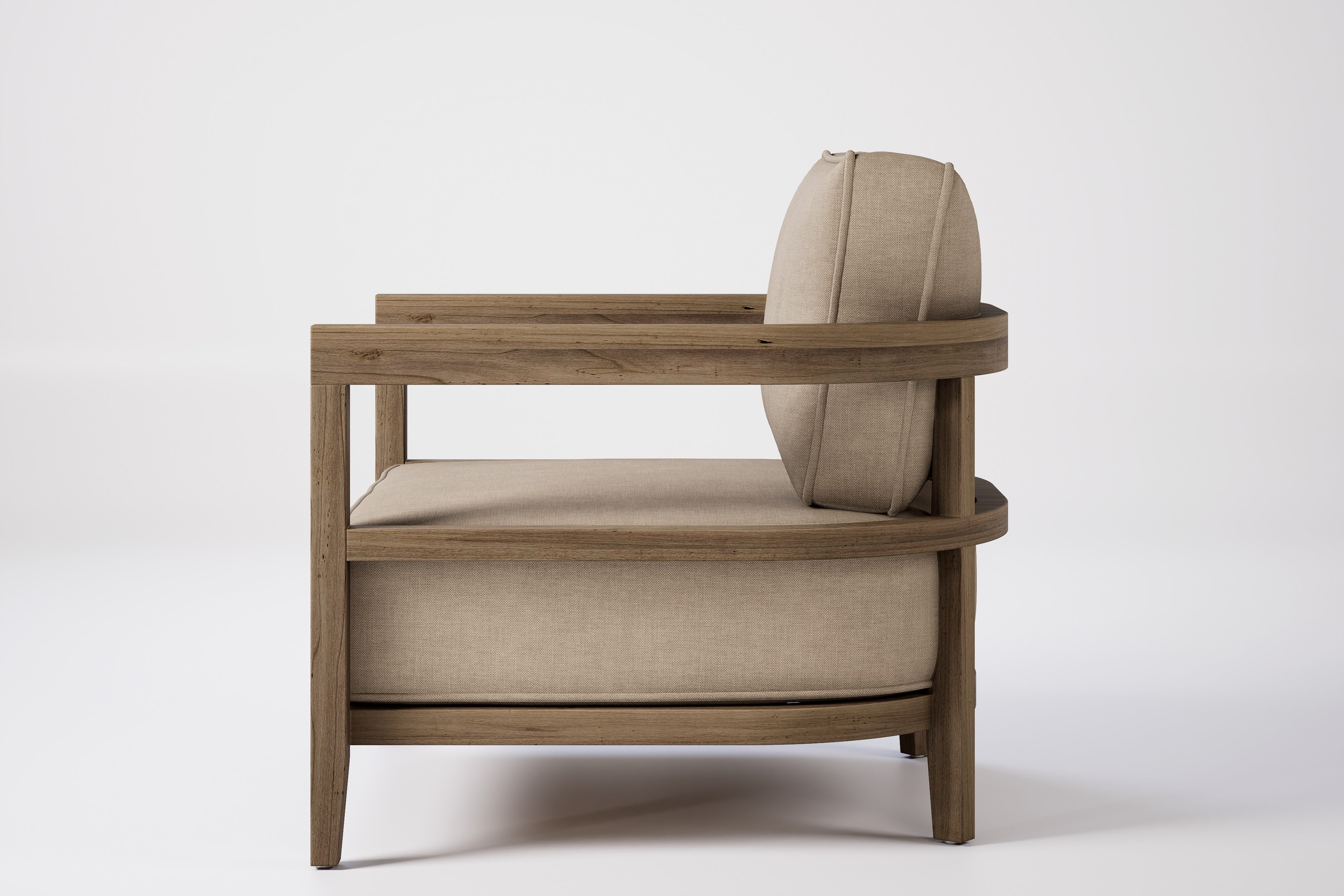 Rome Outdoor Lounge Armchair Teak