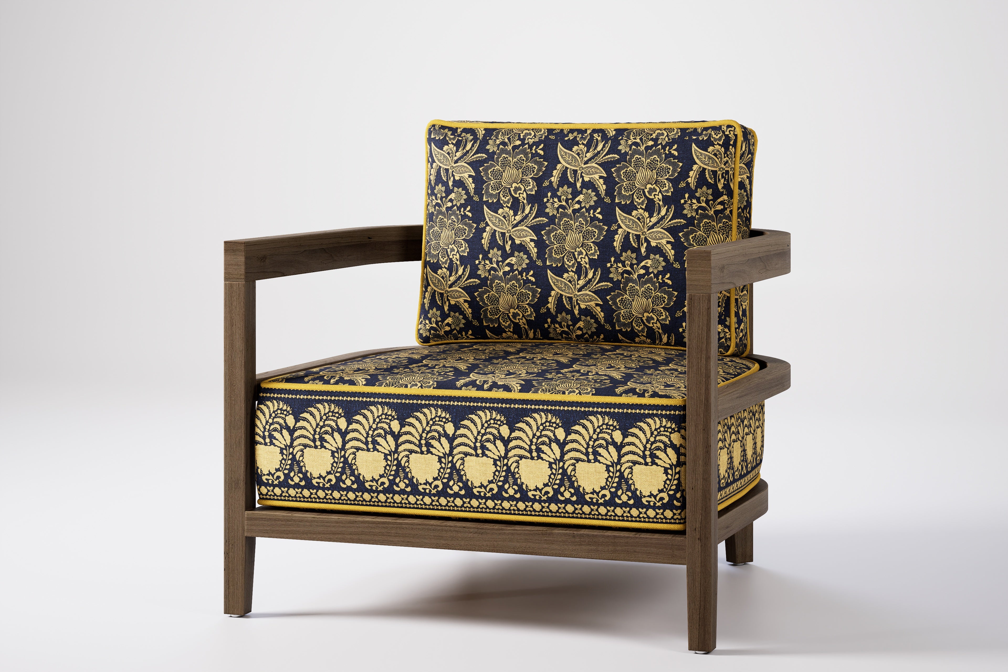 Rome Outdoor Lounge Armchair Teak (Boteh)