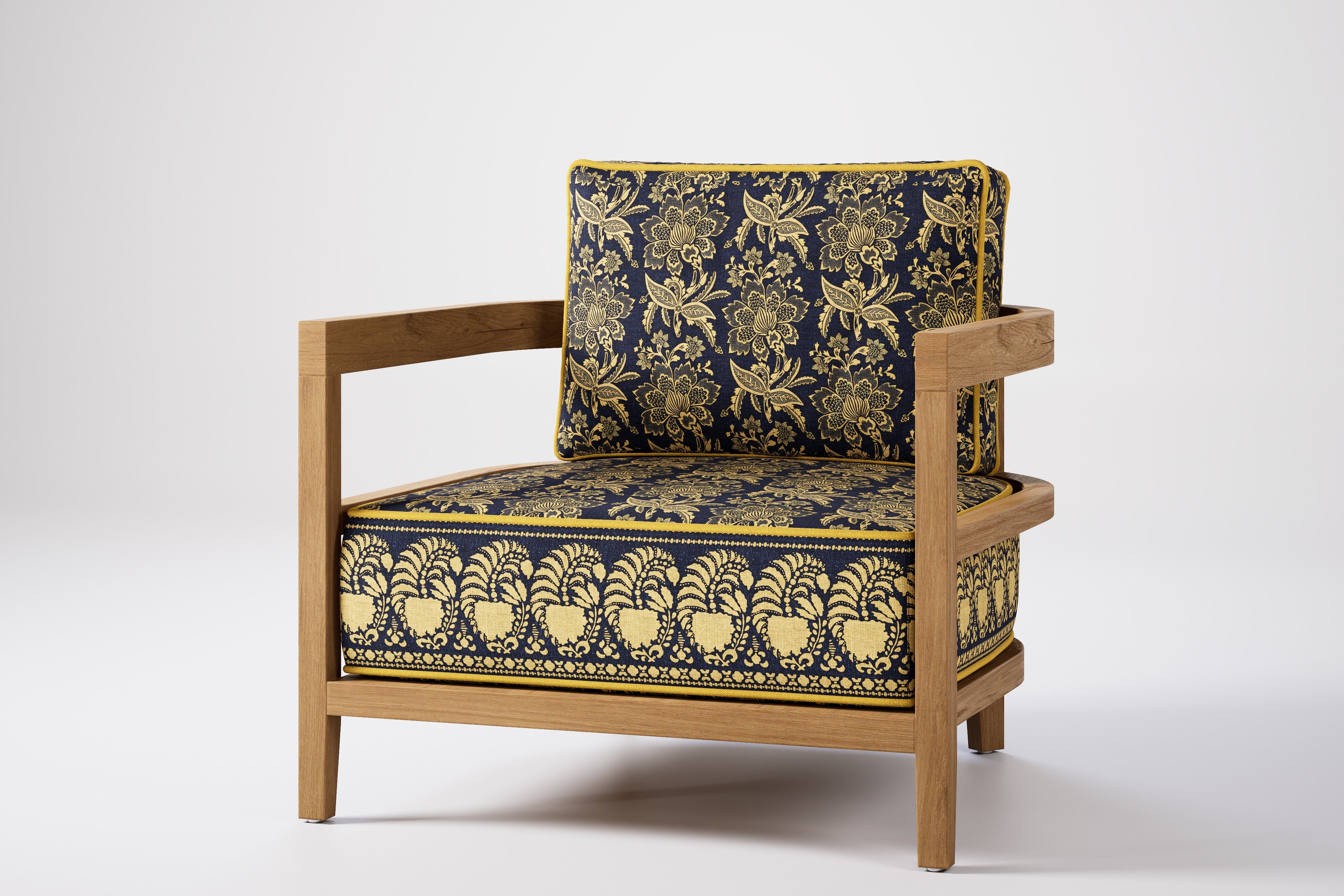 Rome Outdoor Lounge Armchair Teak (Boteh)