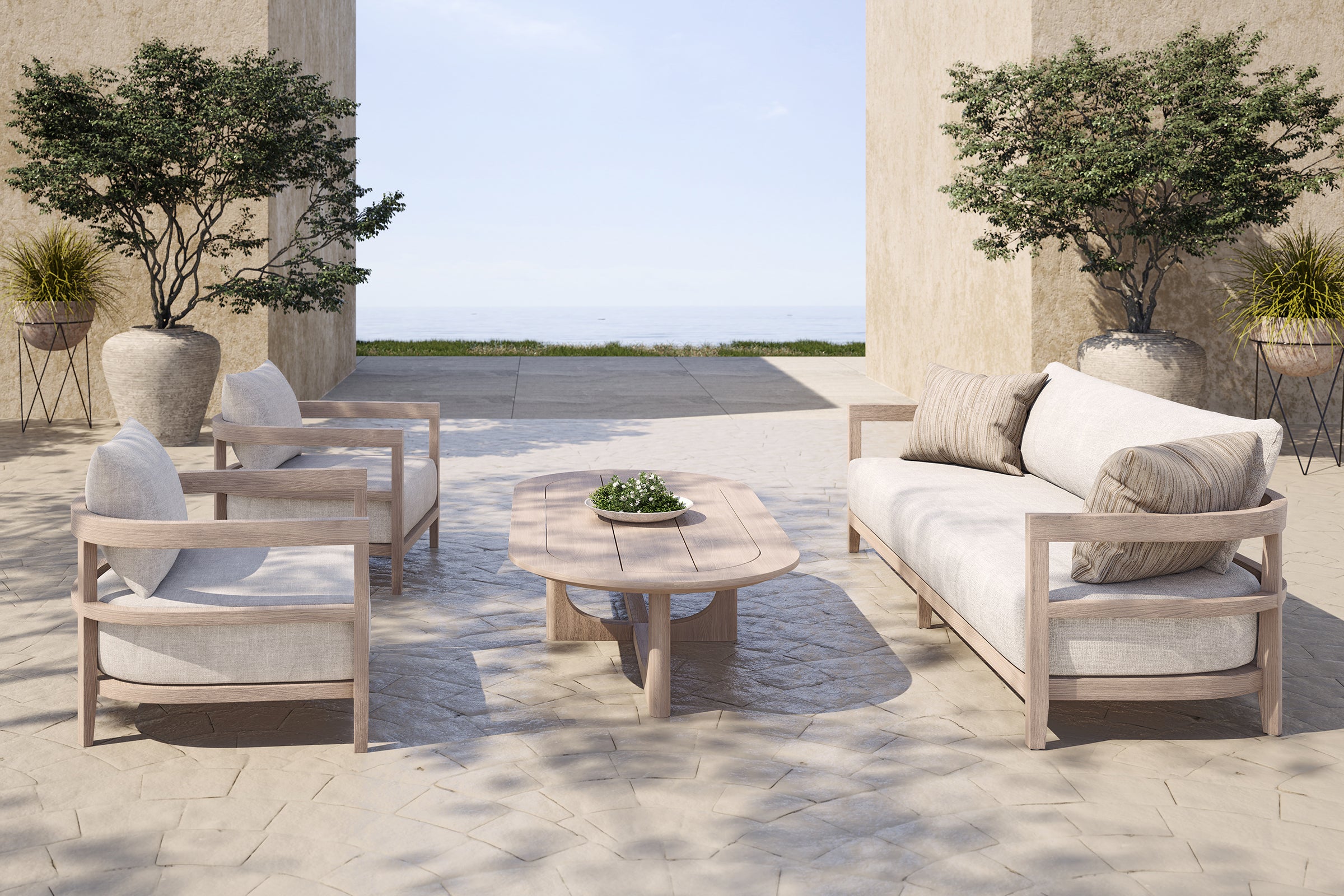 Rome Outdoor Lounge Armchair Teak