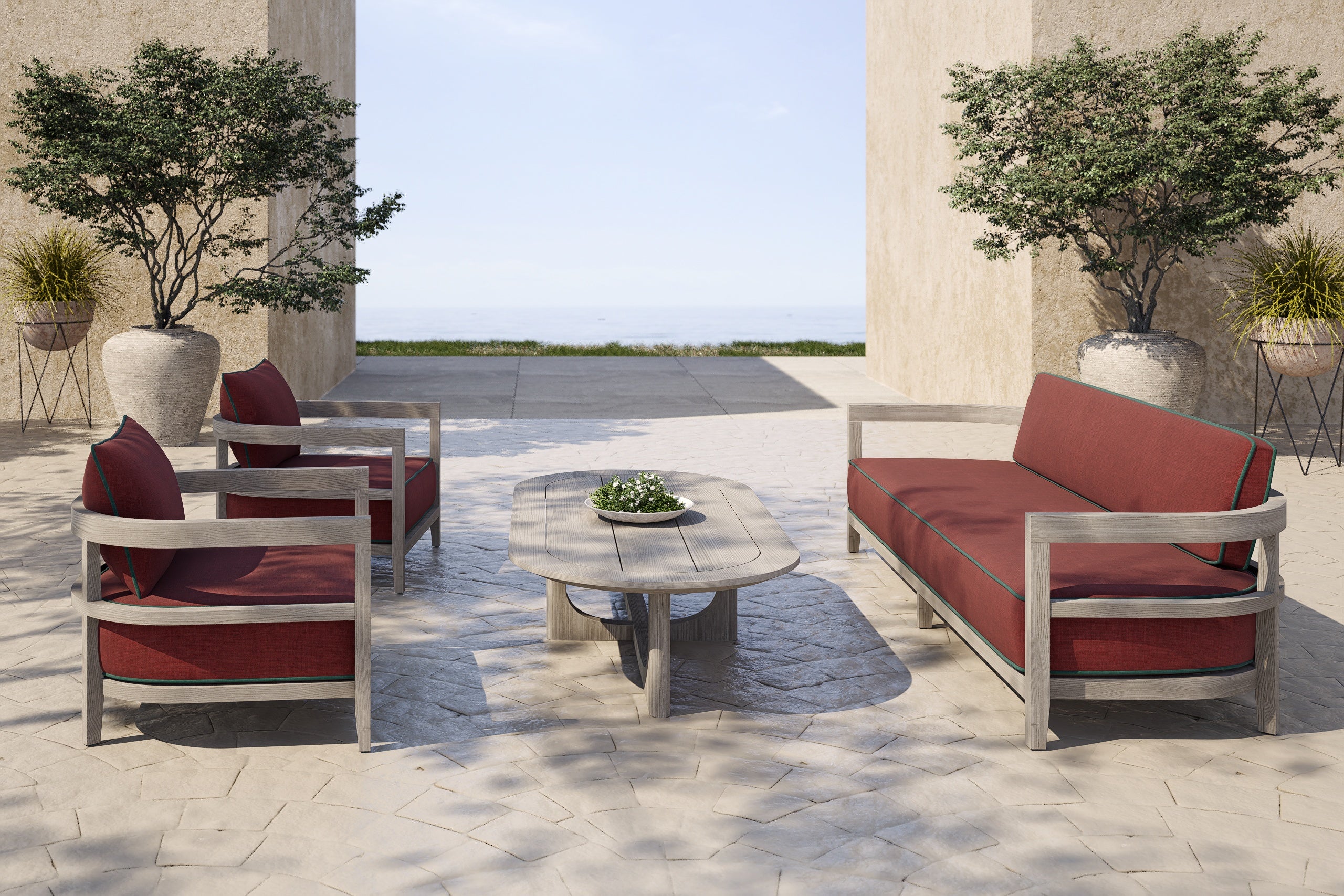 Rome Outdoor Lounge Armchair Teak